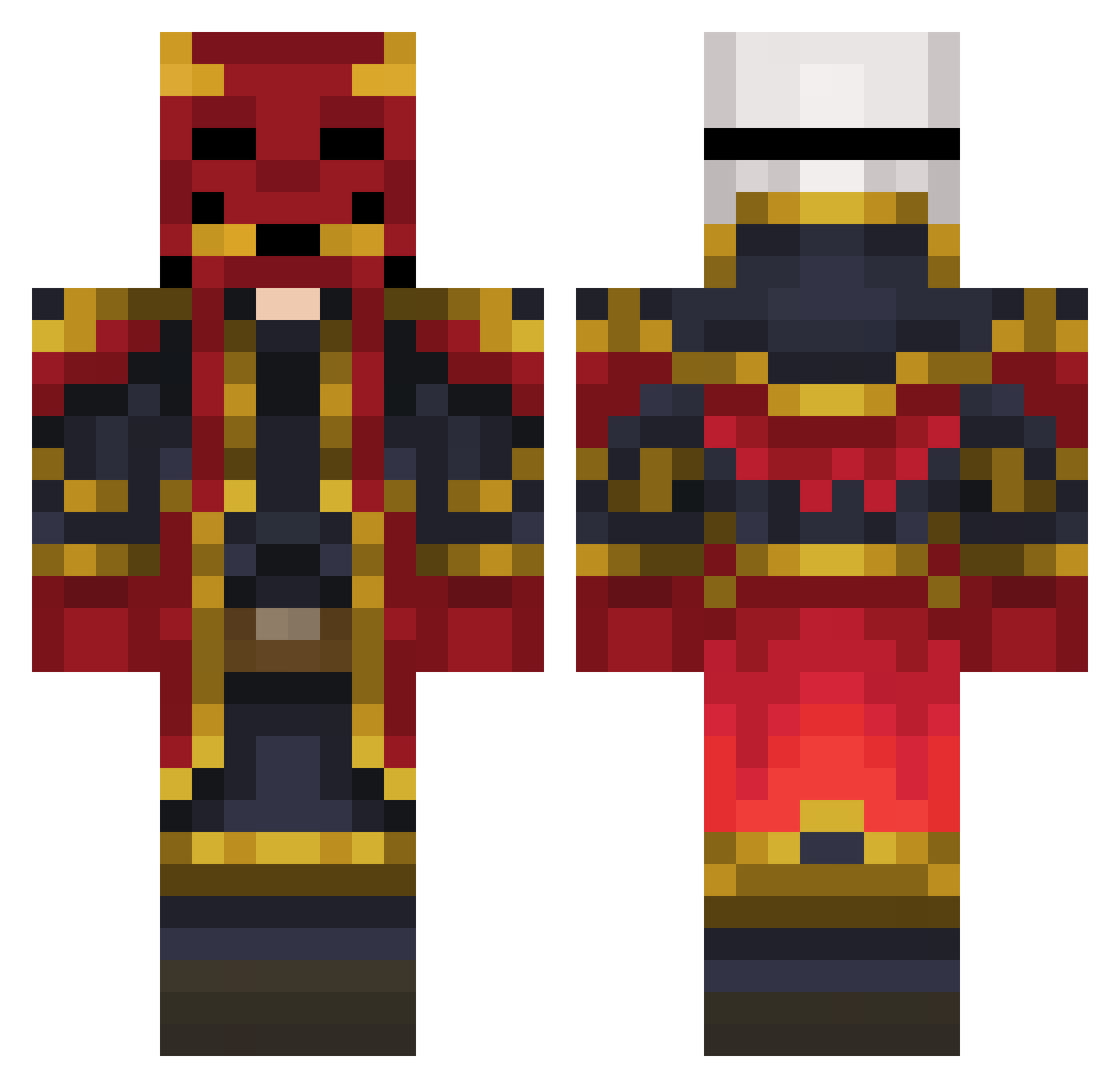 therealbell4 Minecraft skin, front and back view