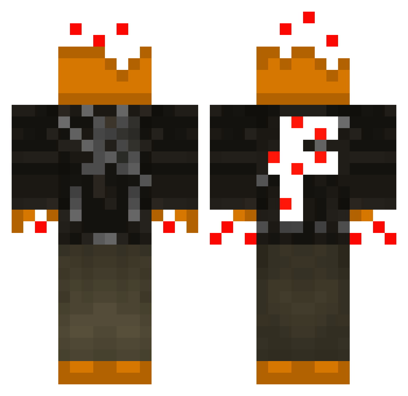 Leapt Minecraft skin, front and back view