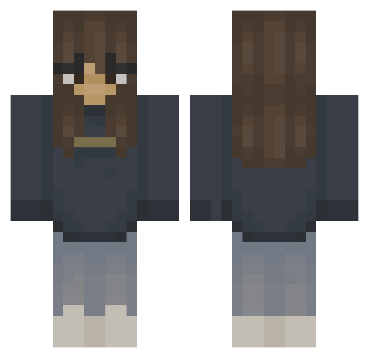 proud_eagle Minecraft skin, front and back view