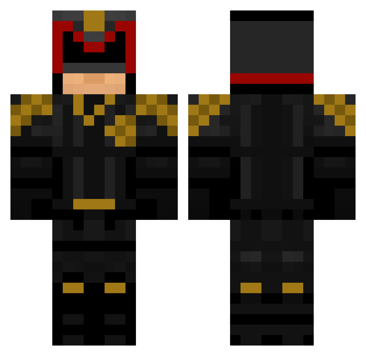 allmighty12 Minecraft skin, front and back view