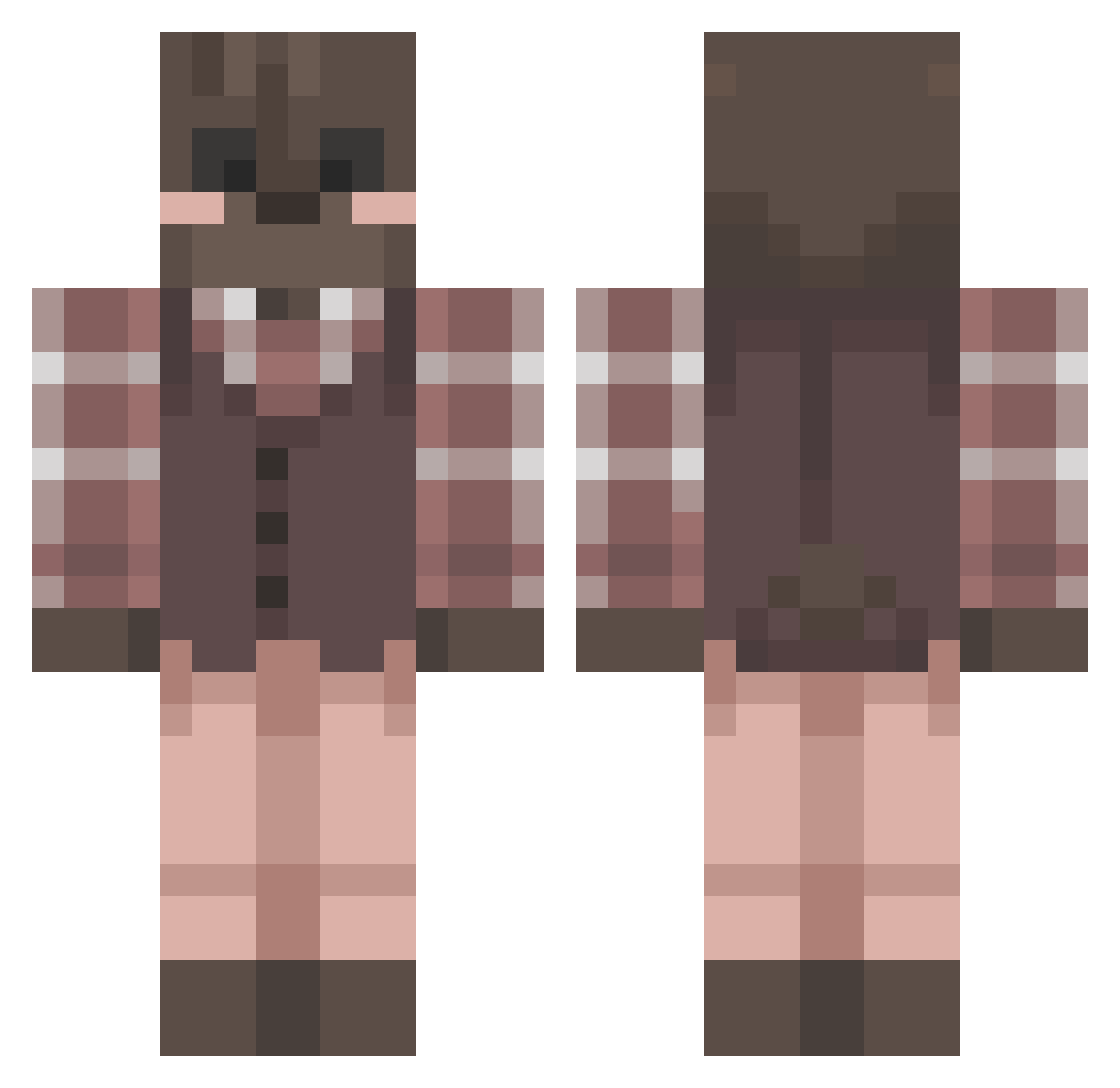 ignis_anima Minecraft skin, front and back view