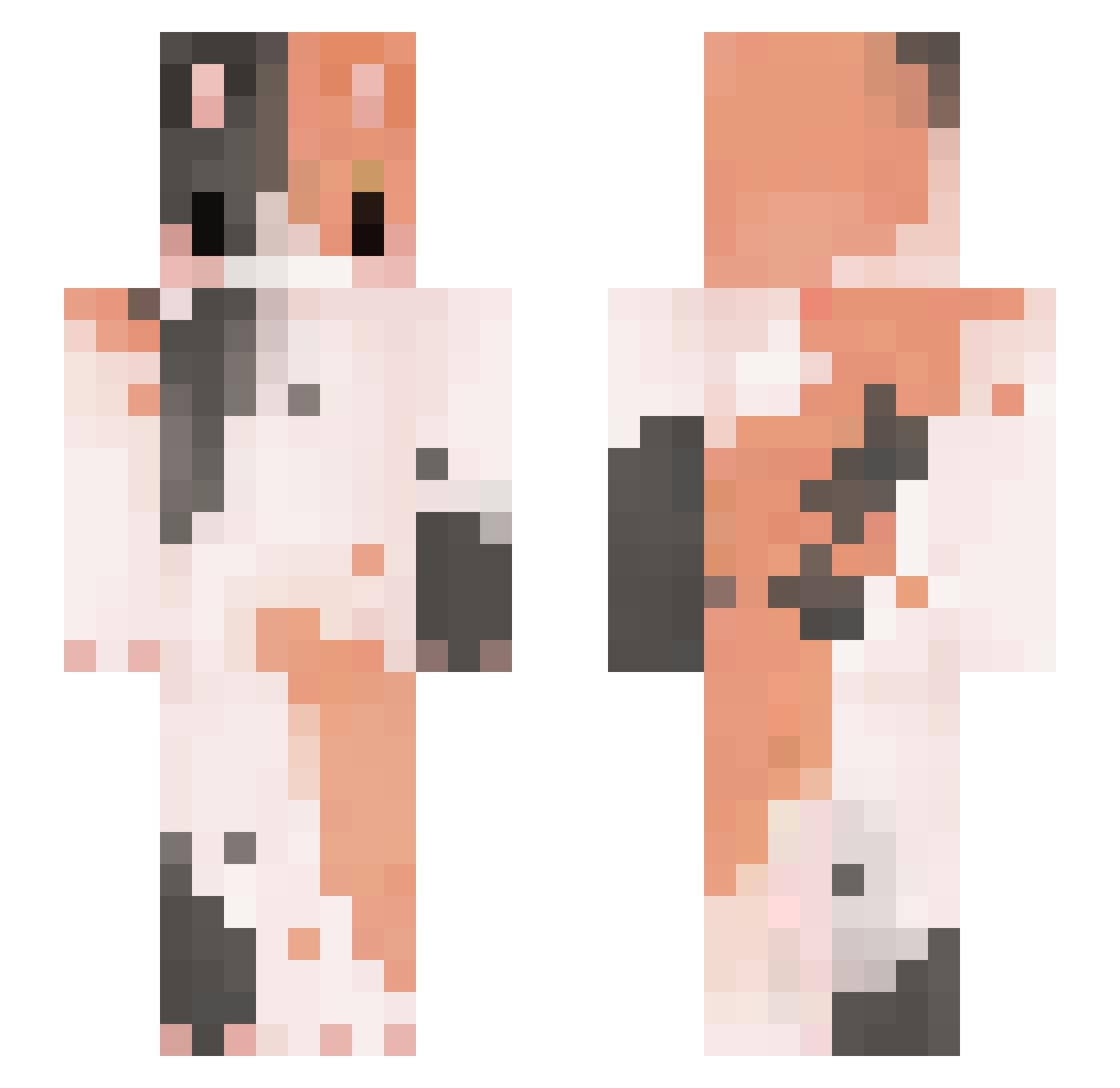 fropwwxx Minecraft skin, front and back view