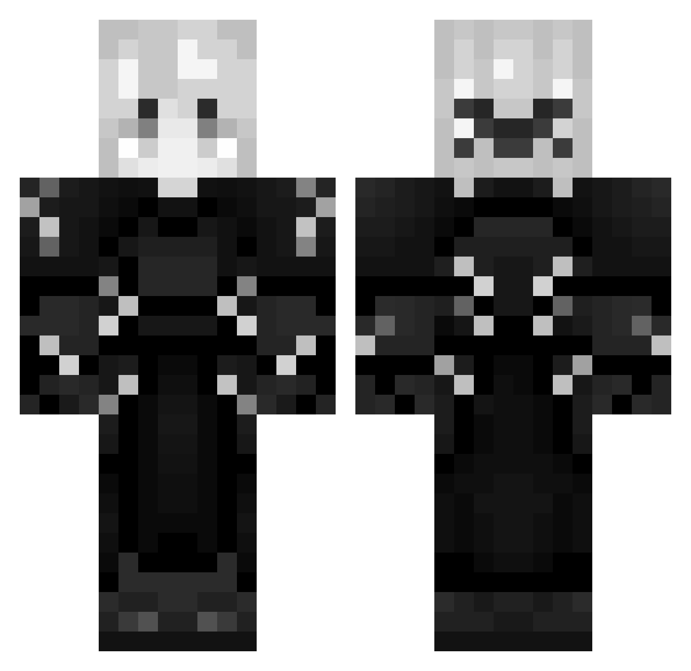 91_BeY07_11_15 Minecraft skin, front and back view