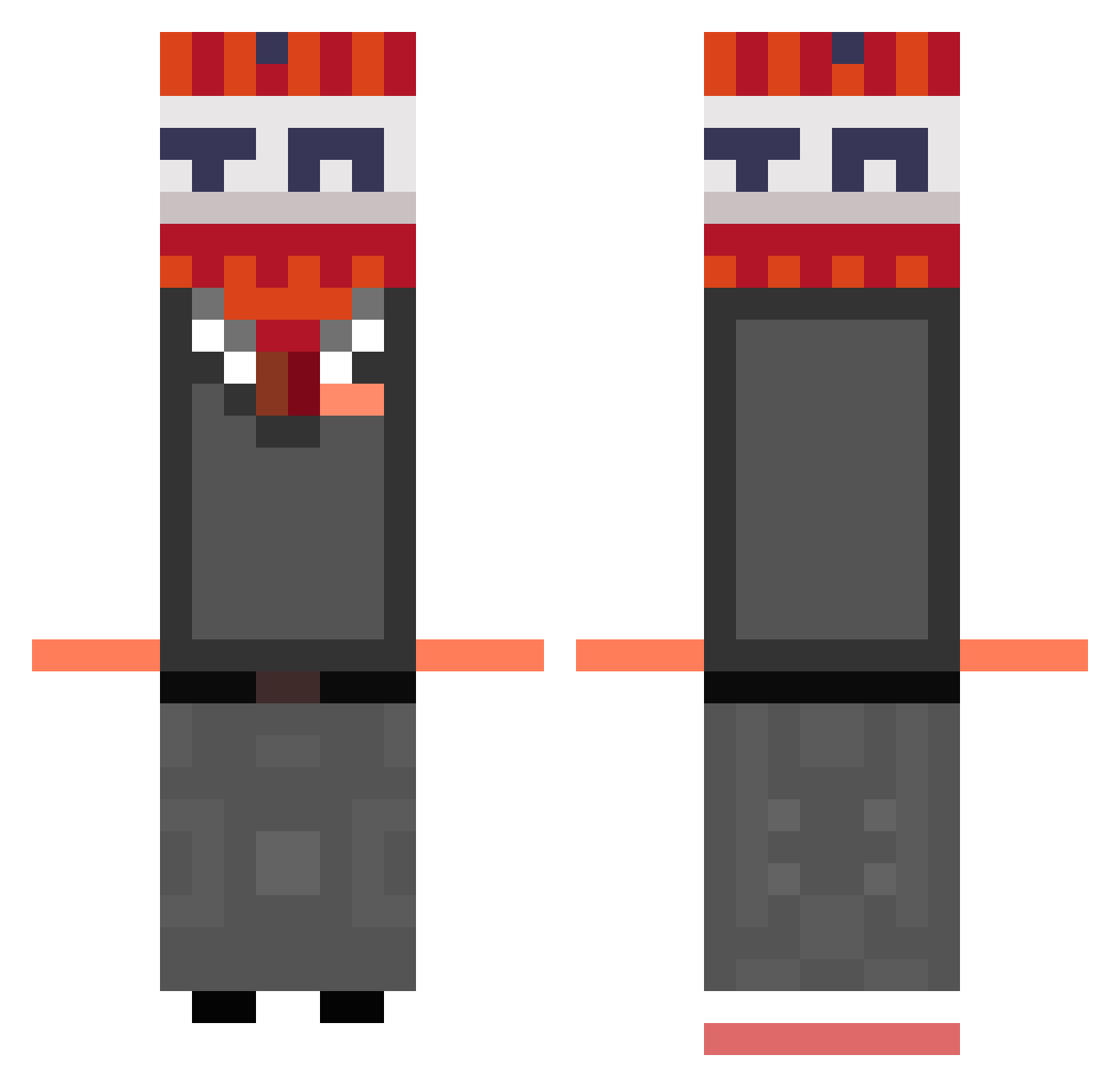 moochim1111 Minecraft skin, front and back view