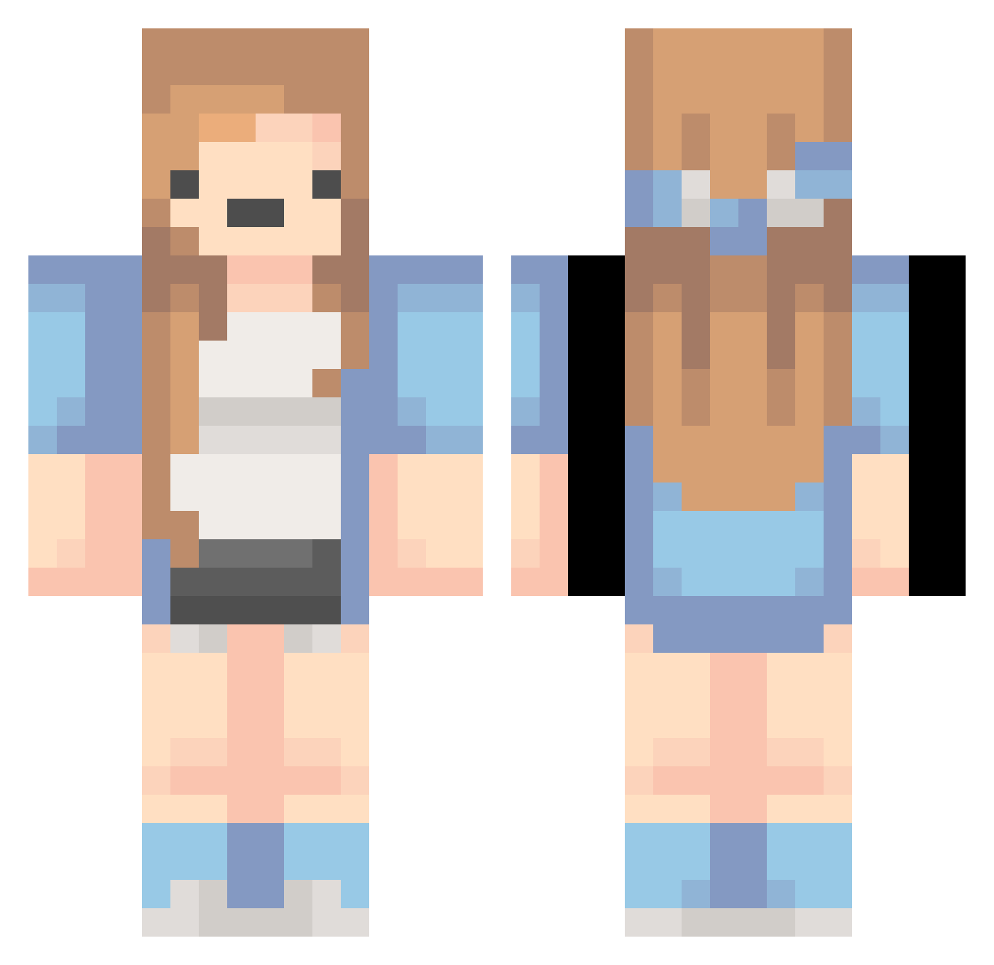 summonedbug1 Minecraft skin, front and back view