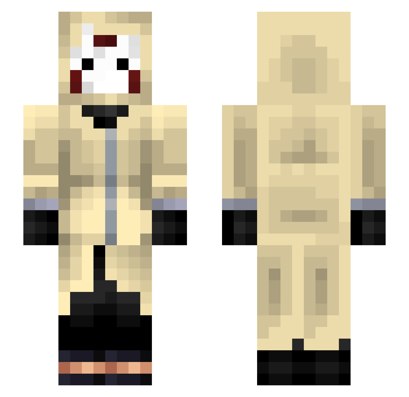 LeProdigy Minecraft skin, front and back view