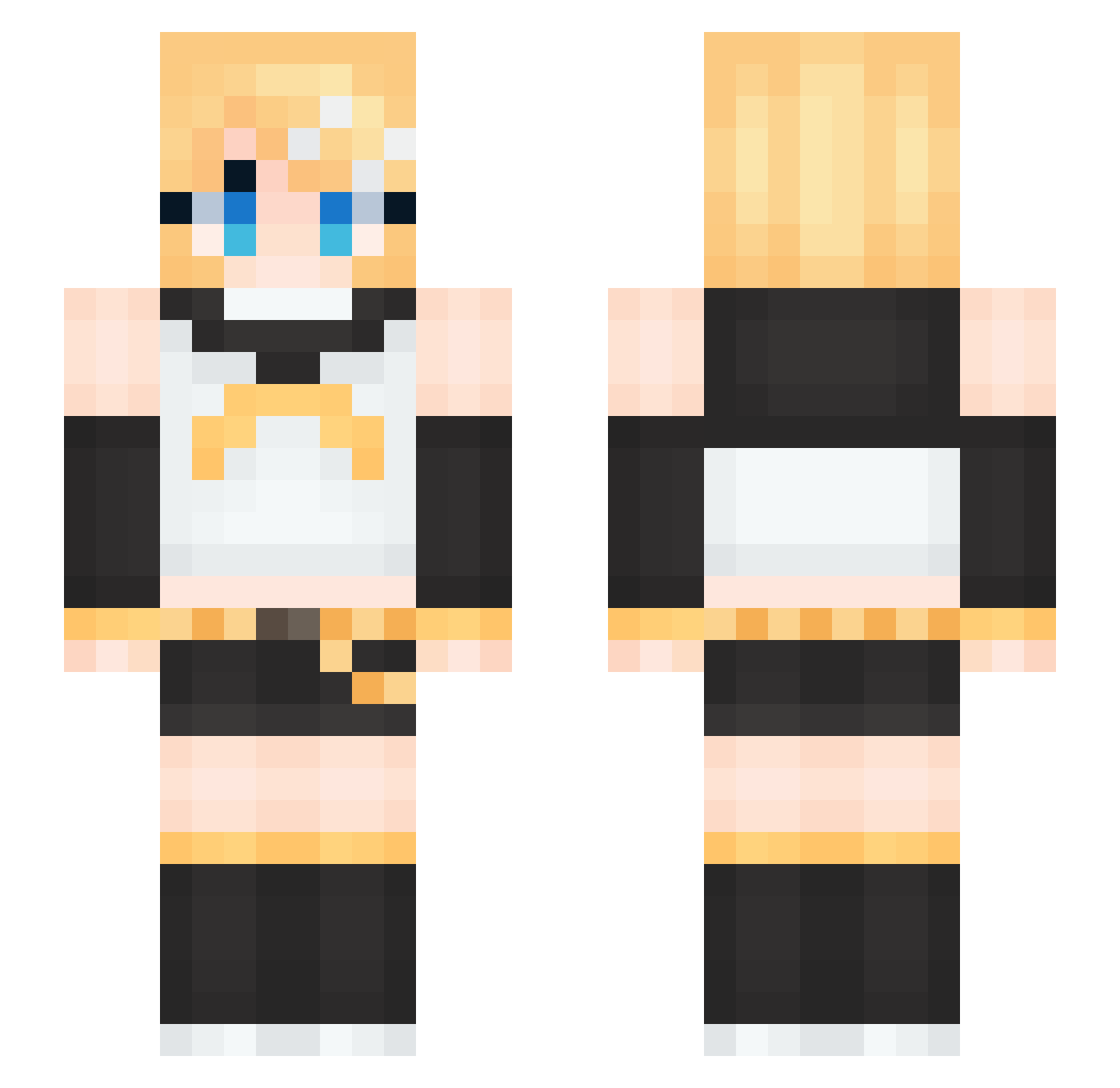 NyanCraft234MC Minecraft skin, front and back view