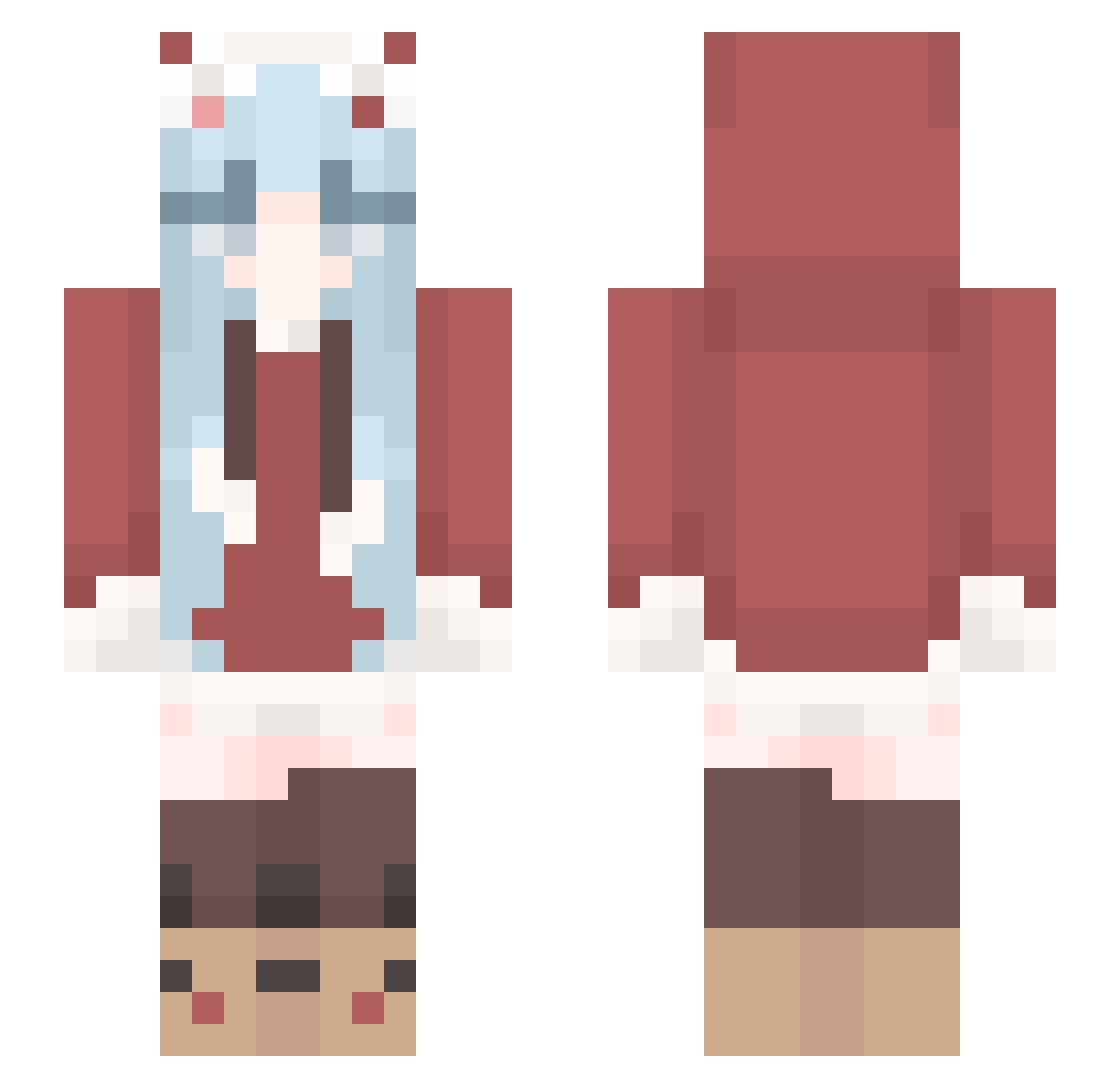 _ET6_ Minecraft skin, front and back view