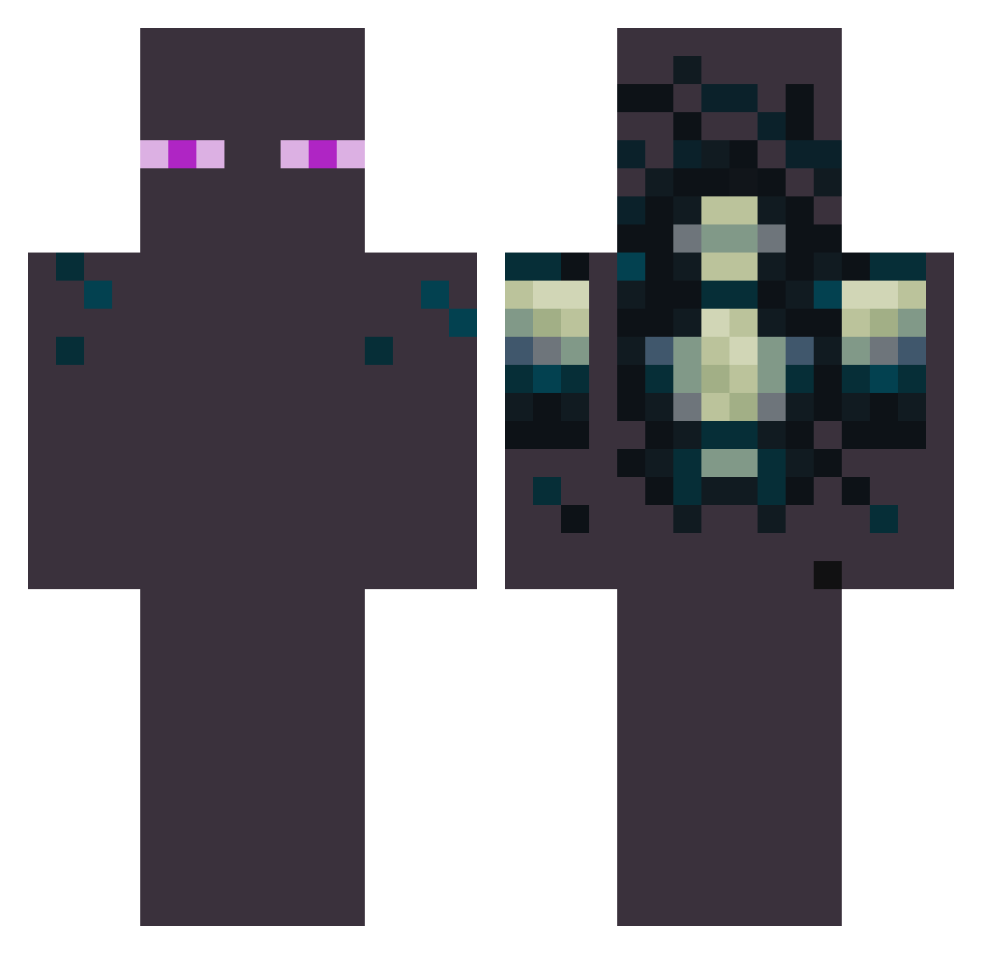 APKY2006 Minecraft skin, front and back view