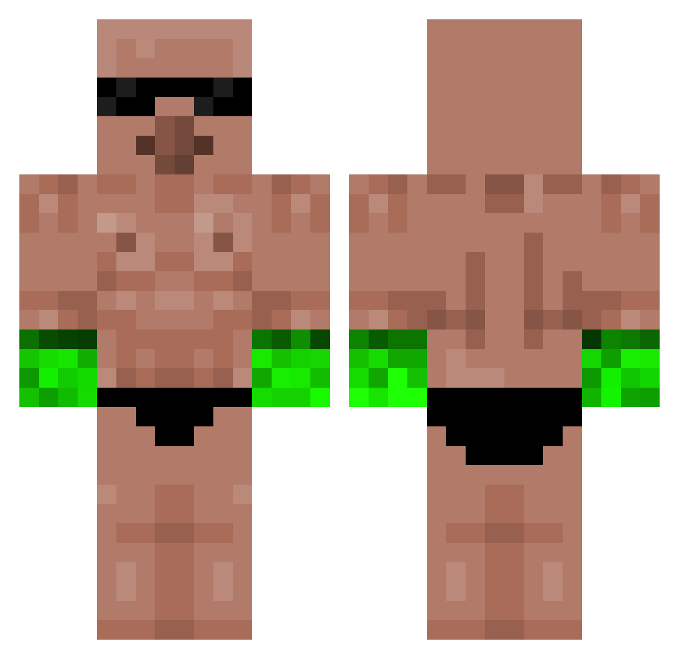C_aaaleb Minecraft skin, front and back view