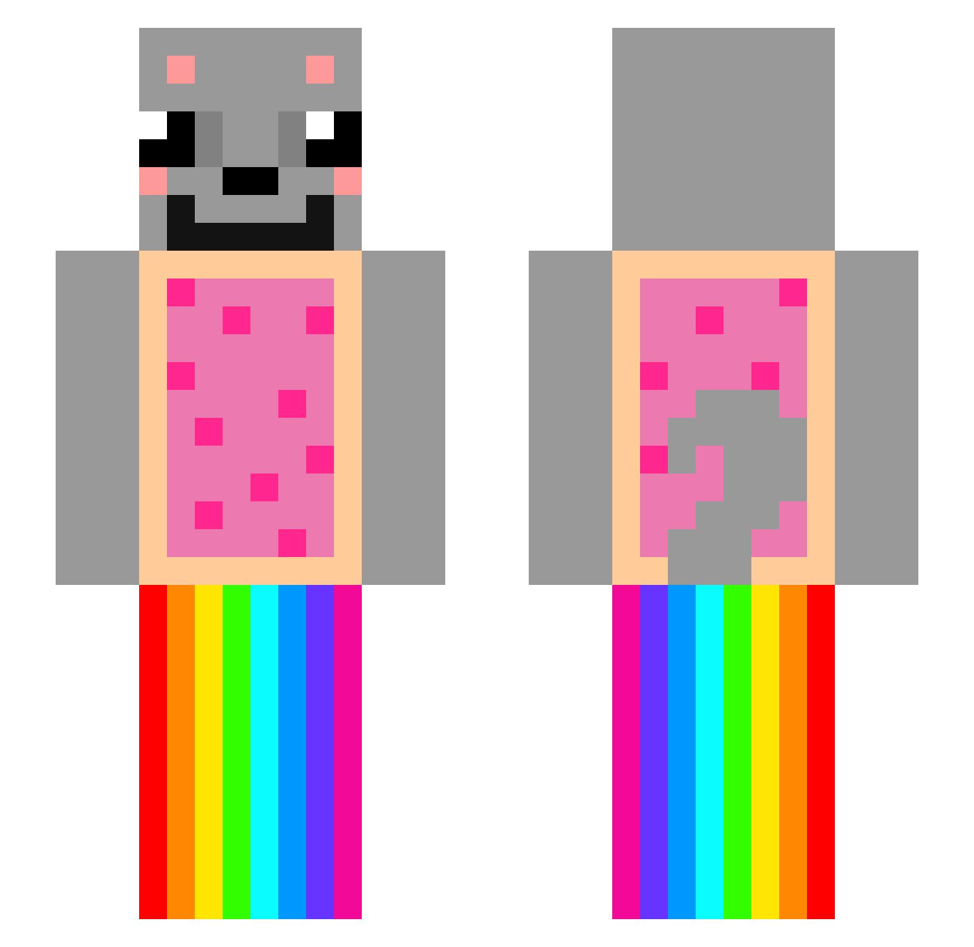 Fire_Star24 Minecraft skin, front and back view
