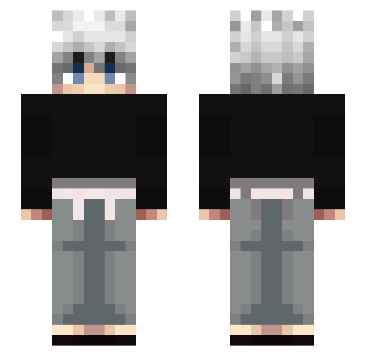 sweetstuff Minecraft skin, front and back view