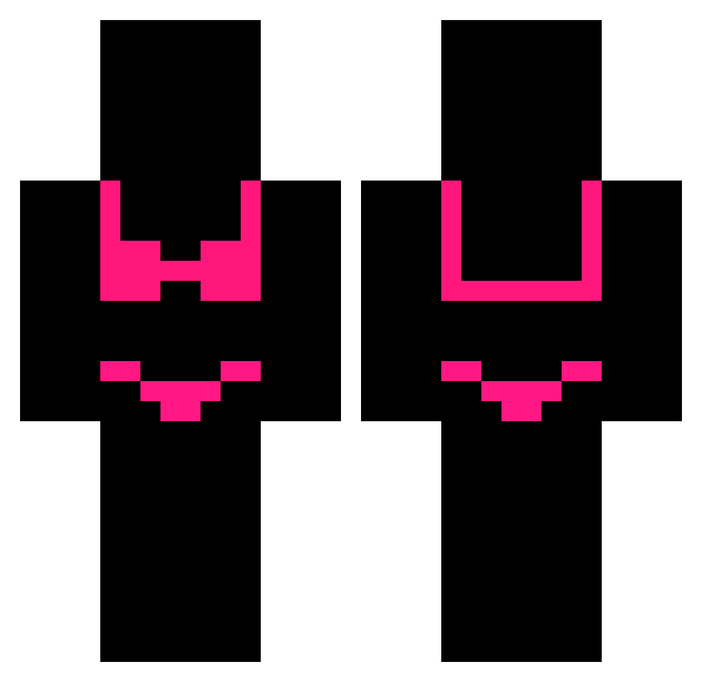 DG_SLK Minecraft skin, front and back view