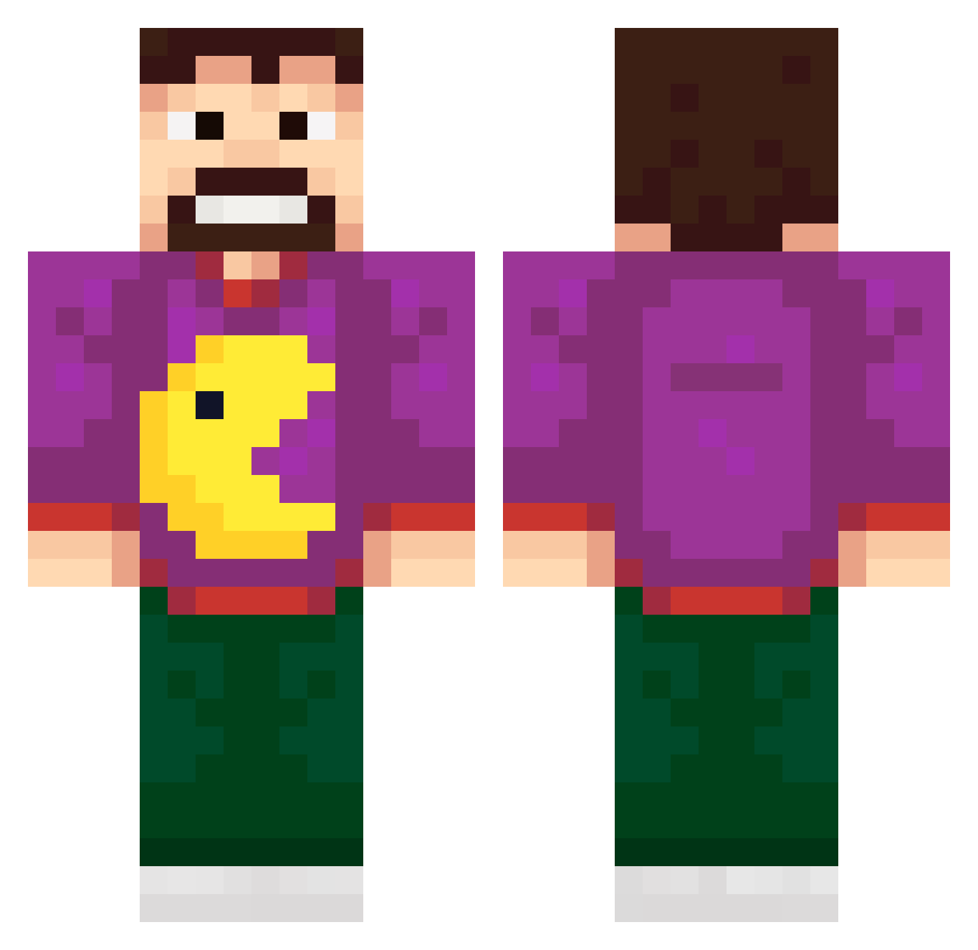 NataDaddyOyMay Minecraft skin, front and back view