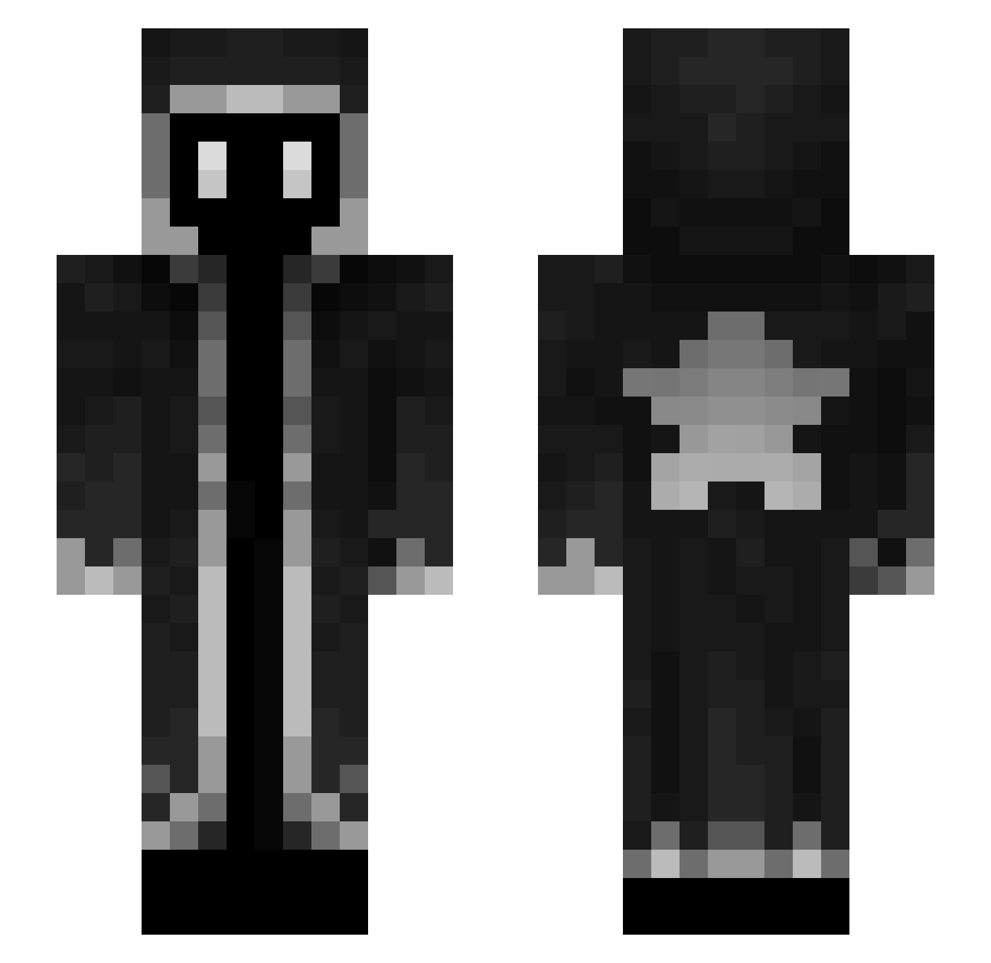 Platypus__Milk Minecraft skin, front and back view