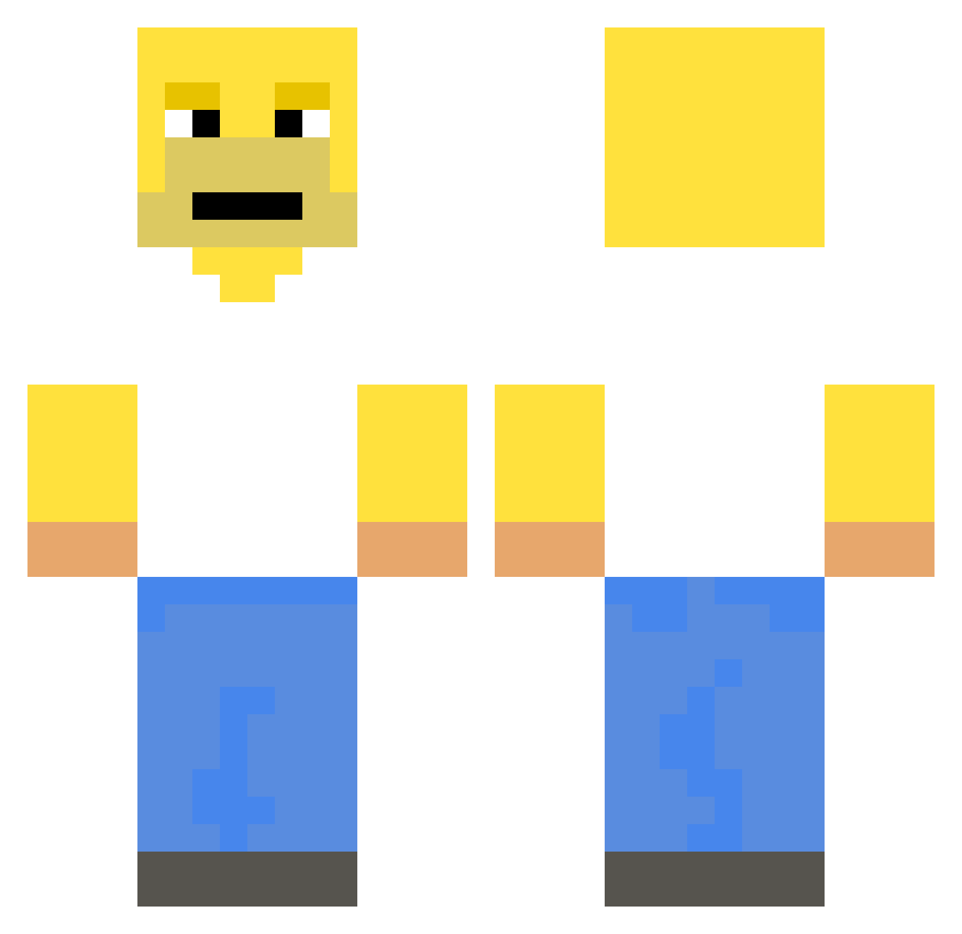 FbfrIsMyDaddy Minecraft skin, front and back view