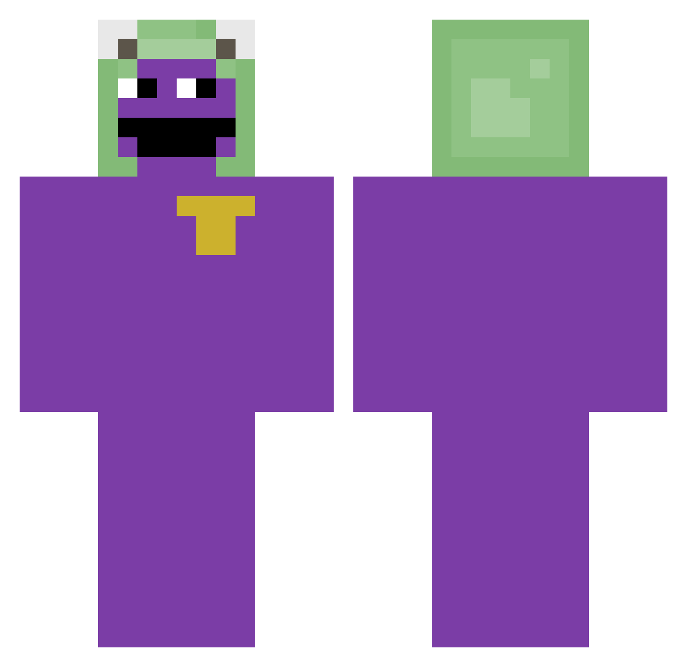 Farrex_ Minecraft skin, front and back view