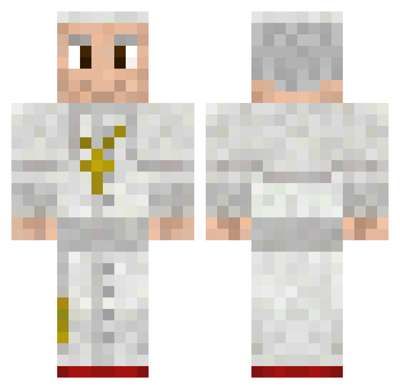 bigboybigweld Minecraft skin, front and back view