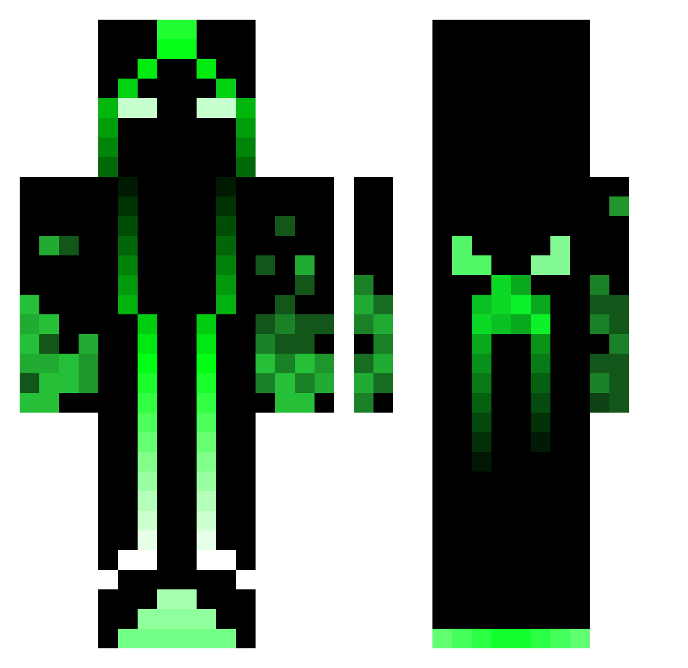 saulgoodman2608 Minecraft skin, front and back view