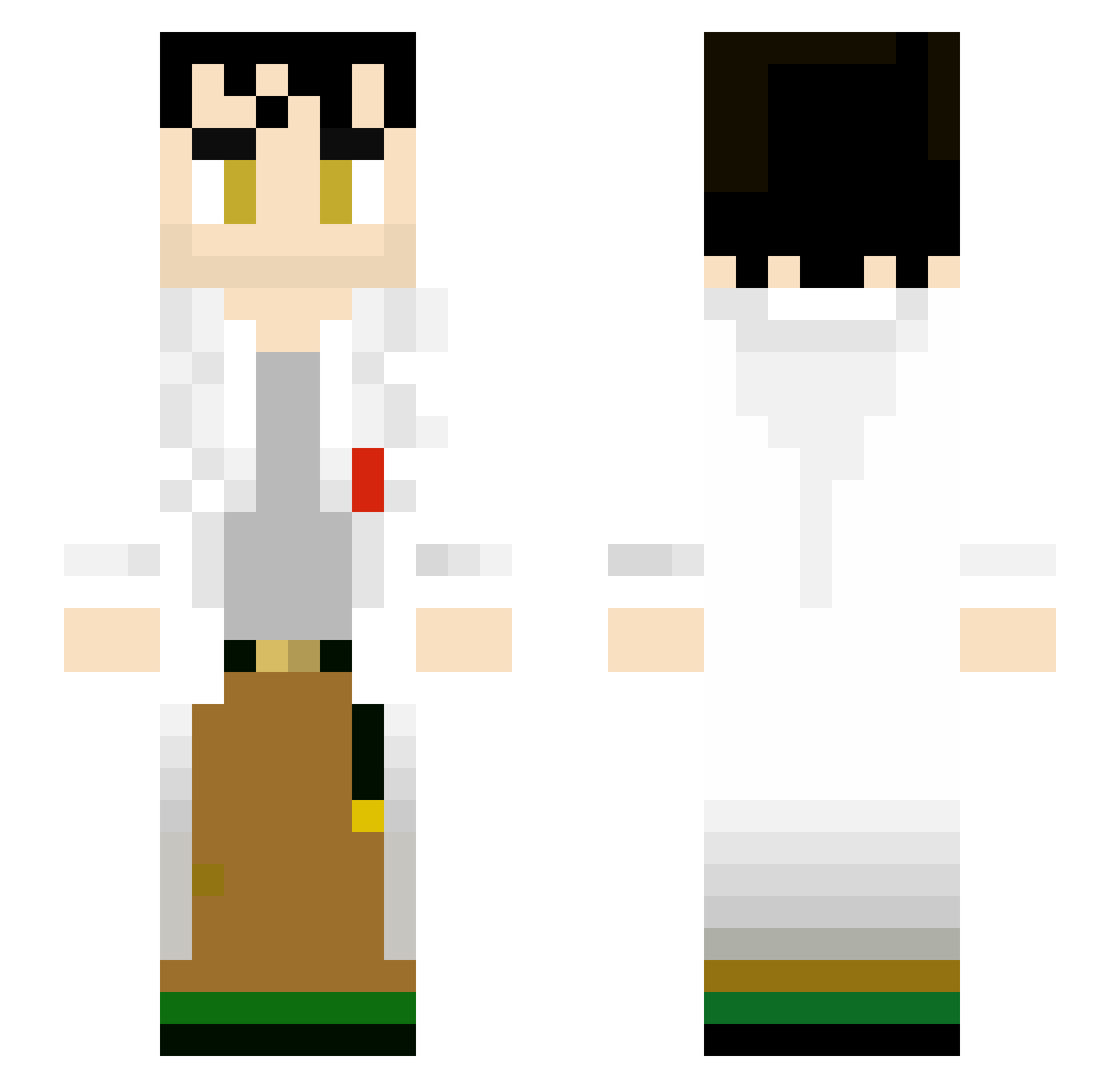 Fenixloler Minecraft skin, front and back view