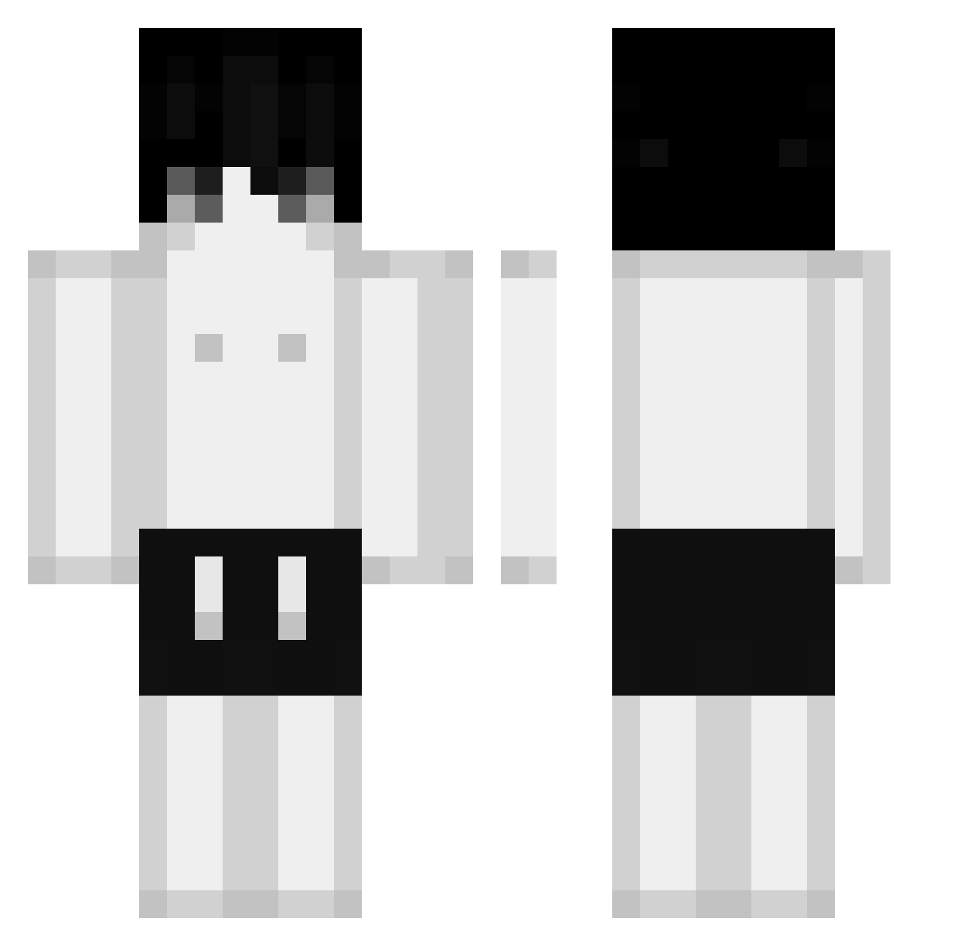 shamareia Minecraft skin, front and back view