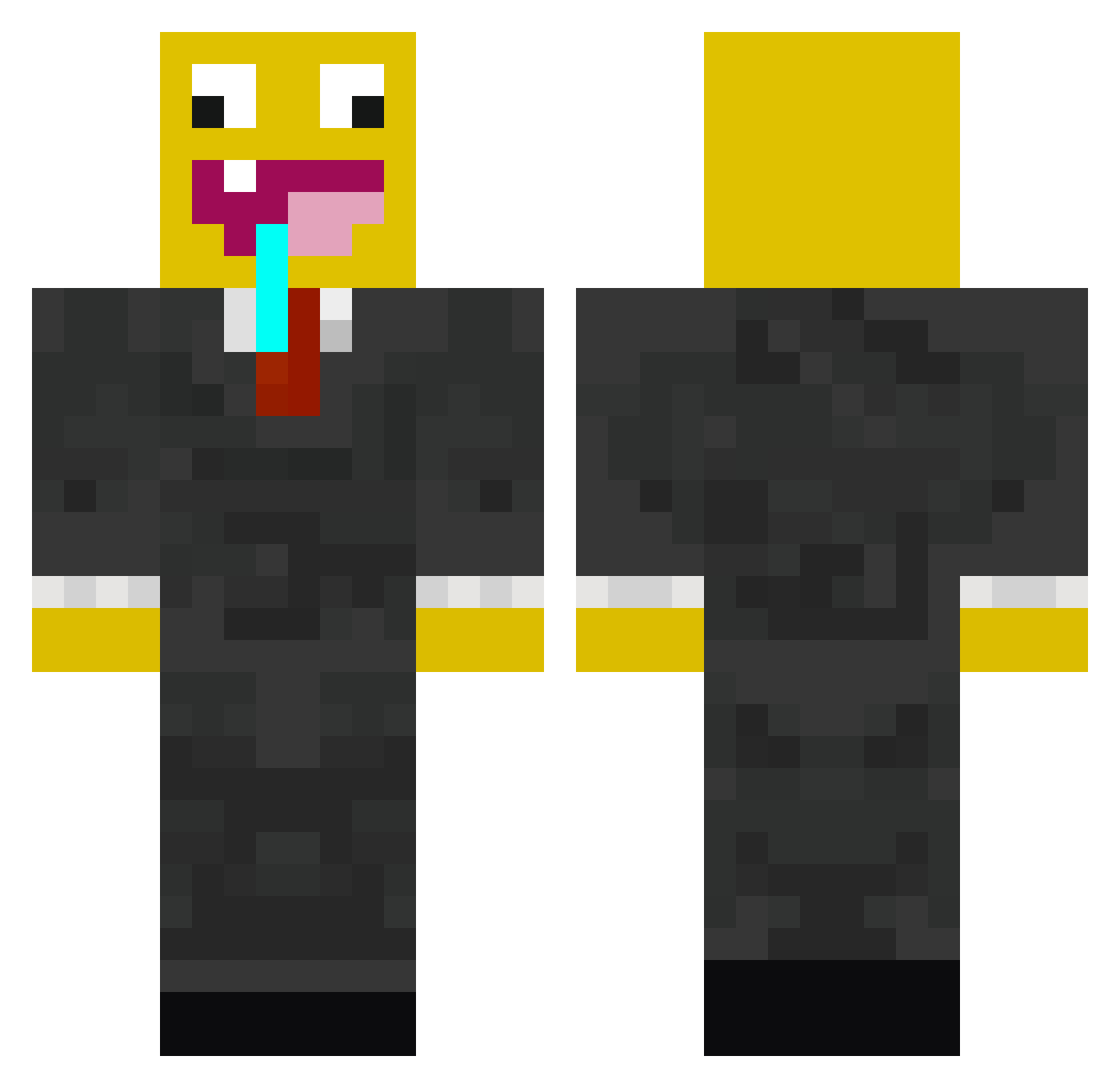 coolwhipp Minecraft skin, front and back view