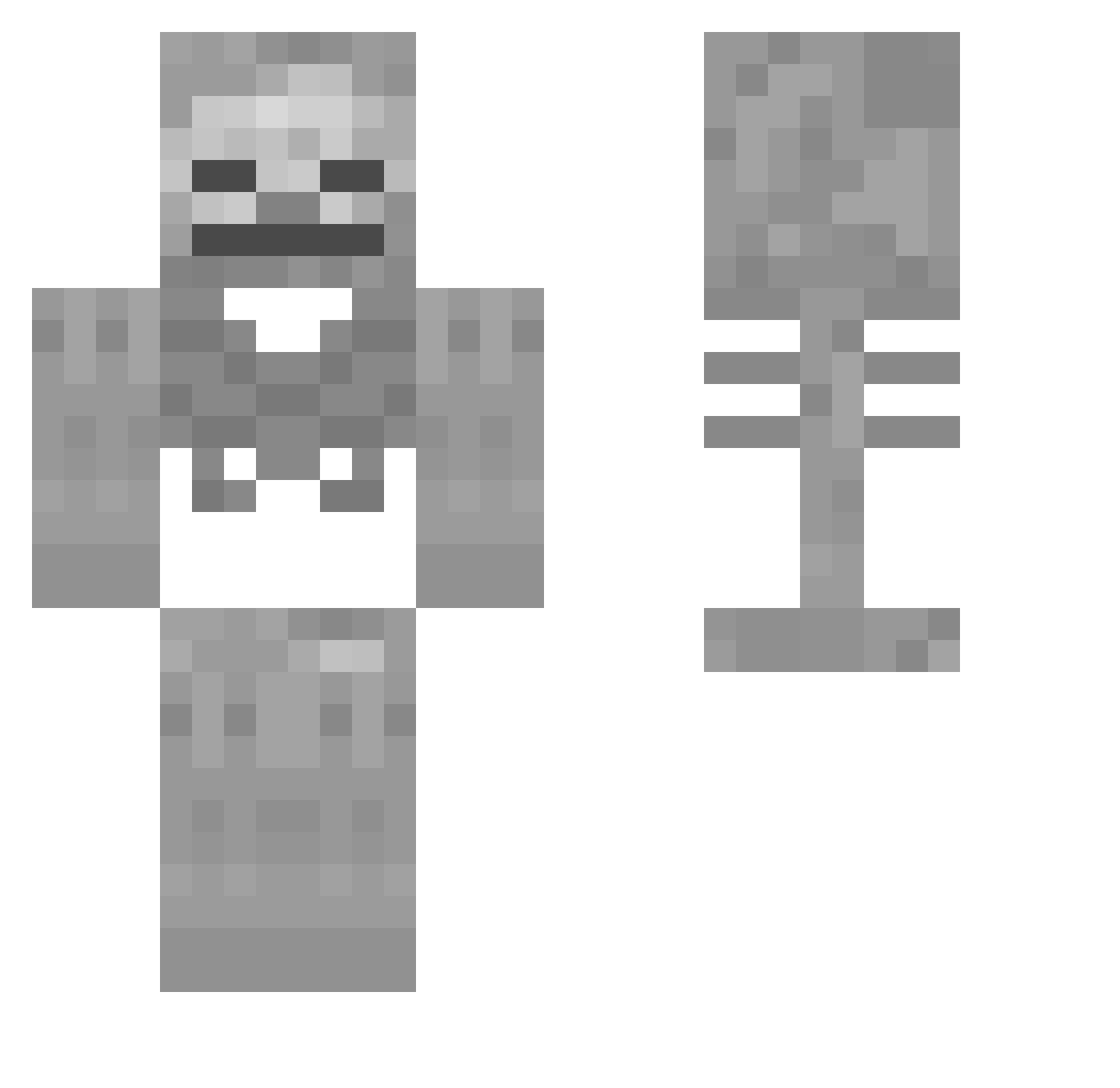 IoanRacariu Minecraft skin, front and back view