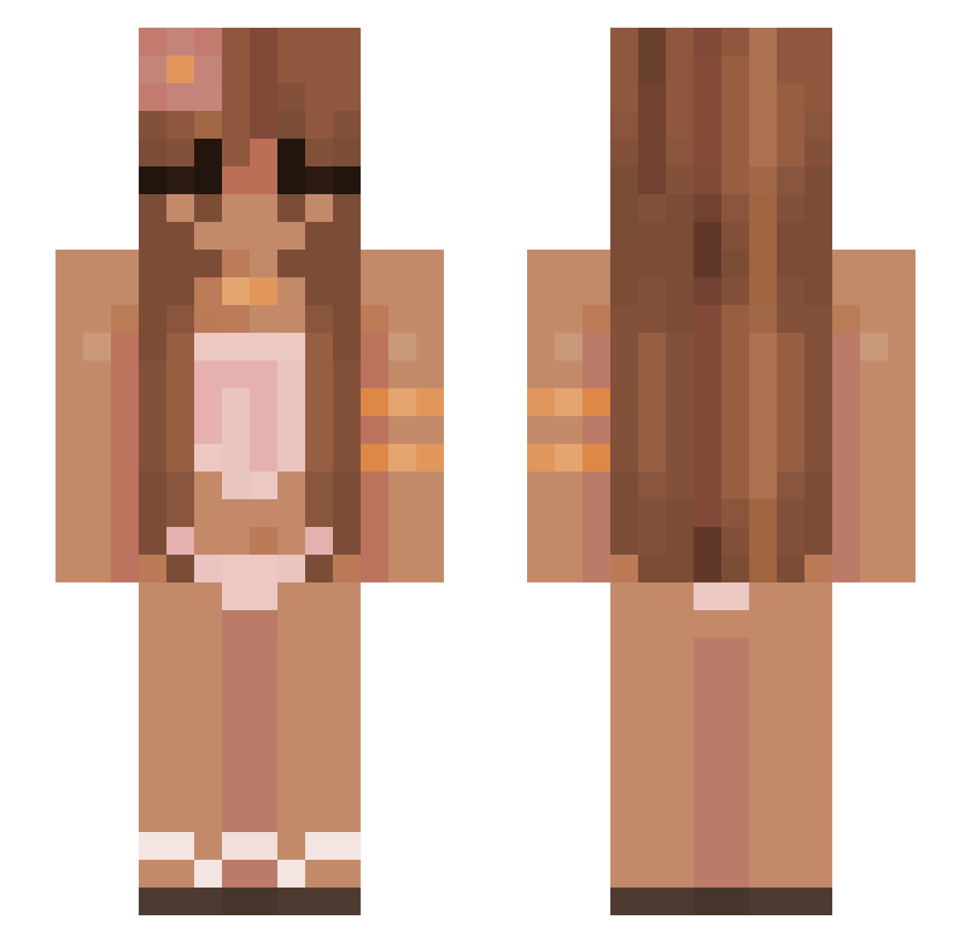 juniperbranches Minecraft skin, front and back view