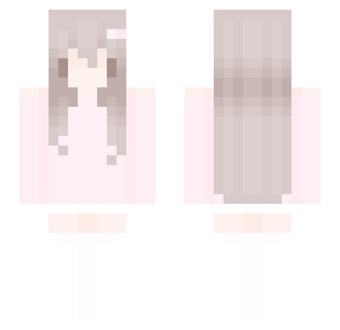 emm_y Minecraft skin, front and back view