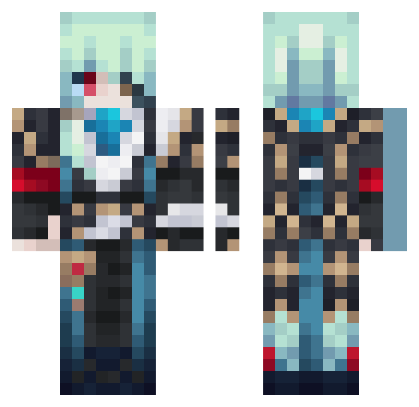 Mwm25x_ Minecraft skin, front and back view
