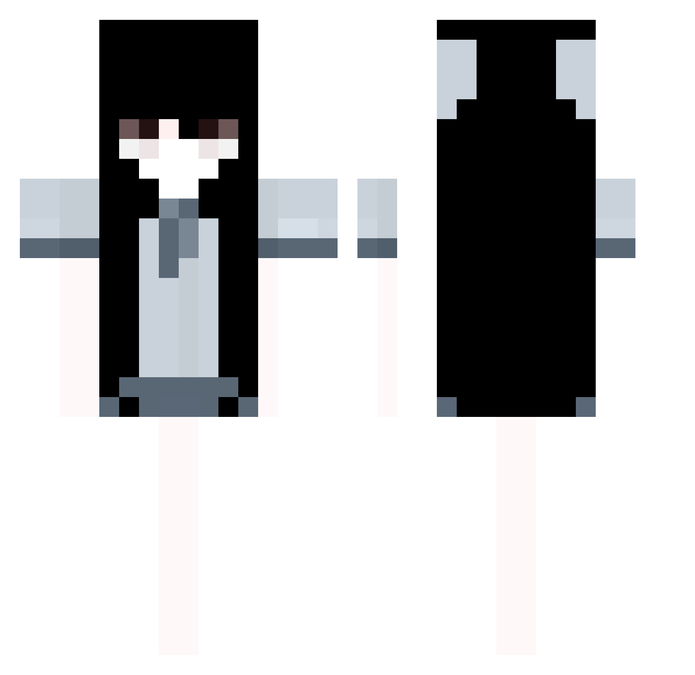 musulmmmoney Minecraft skin, front and back view
