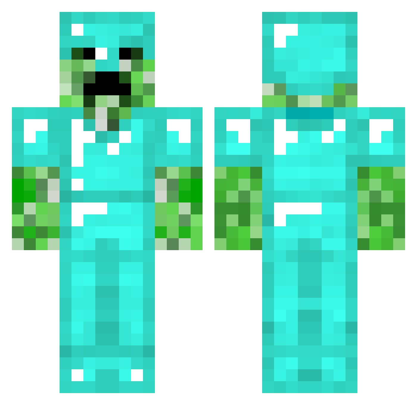 XxXtimenchyXxX Minecraft skin, front and back view