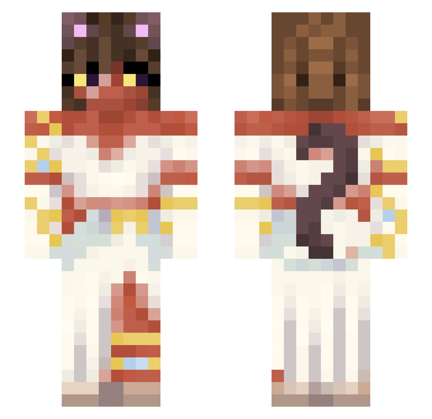 _Vxrse Minecraft skin, front and back view
