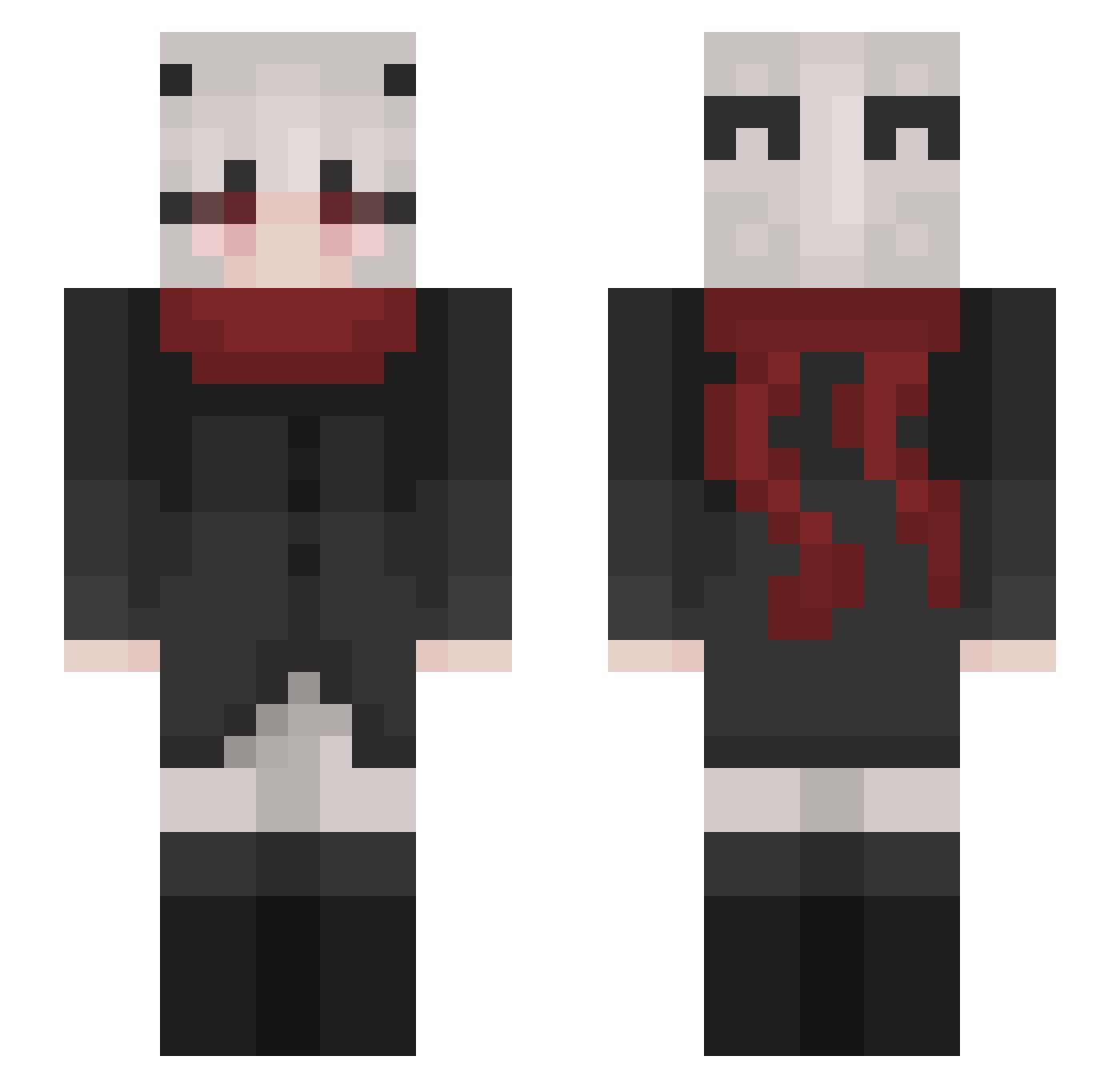 Unform_Ocean Minecraft skin, front and back view