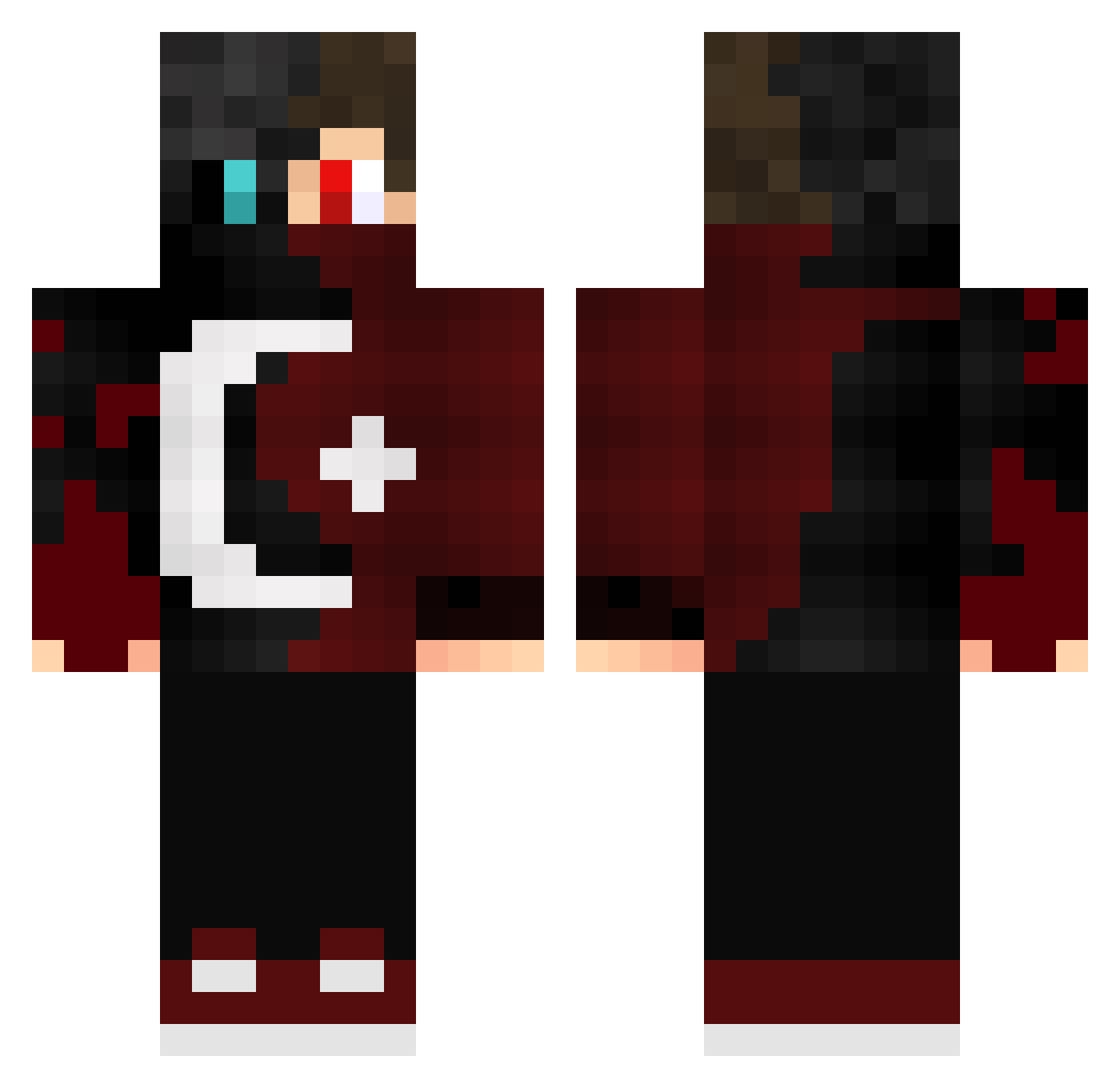 fenasiyimkerim Minecraft skin, front and back view