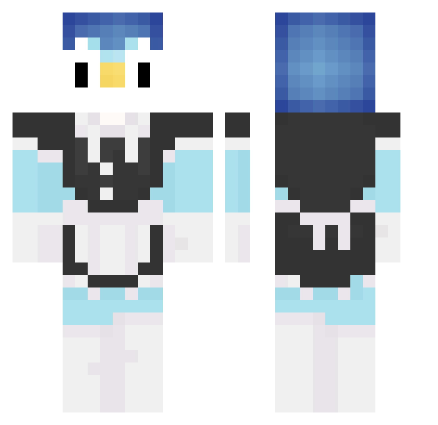 StankMastaFlex Minecraft skin, front and back view