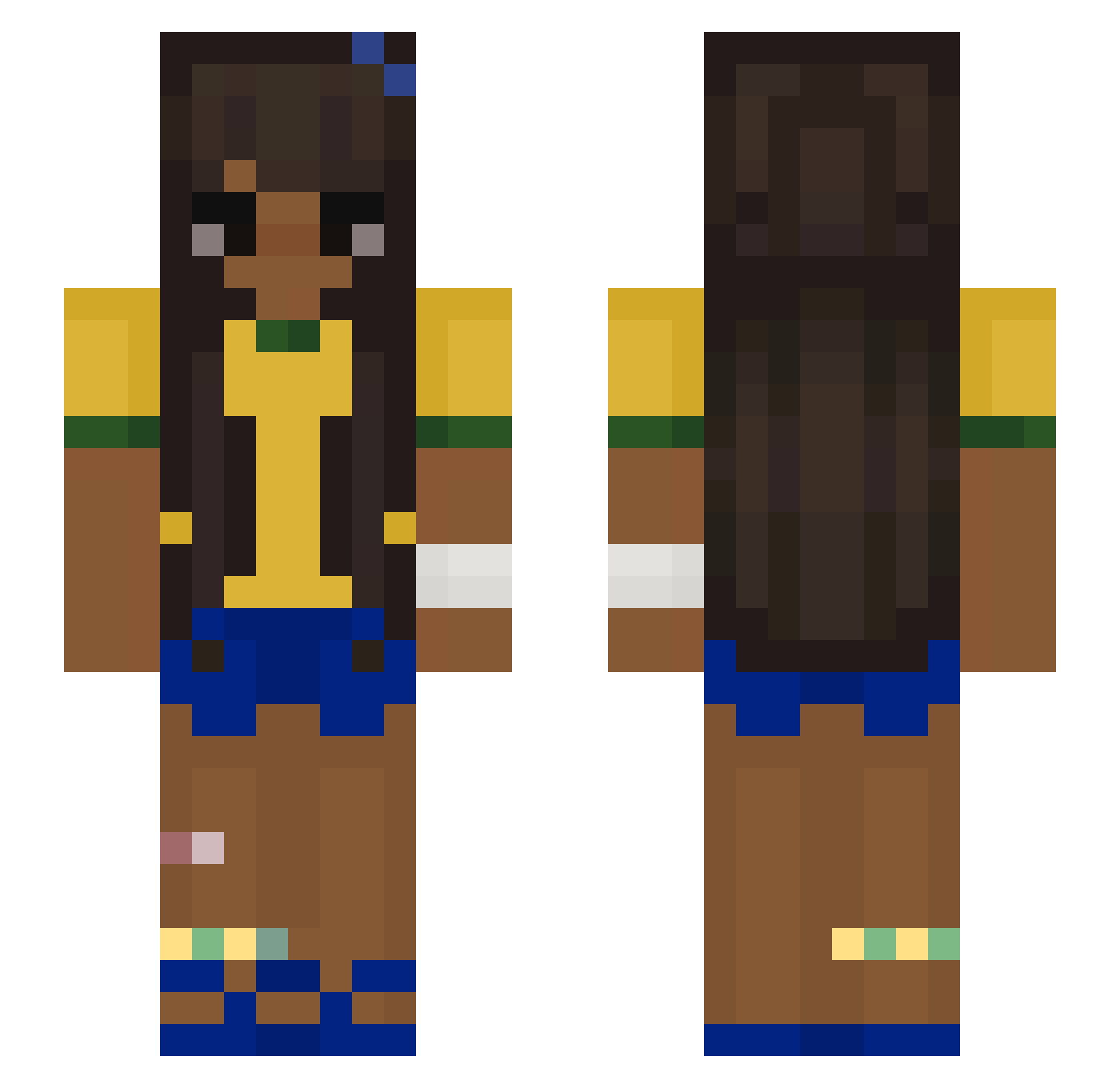 fxritadicc Minecraft skin, front and back view
