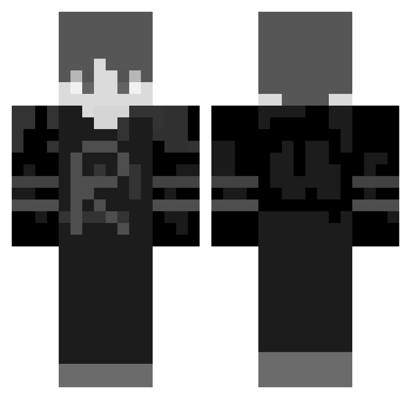 ralffzuf Minecraft skin, front and back view