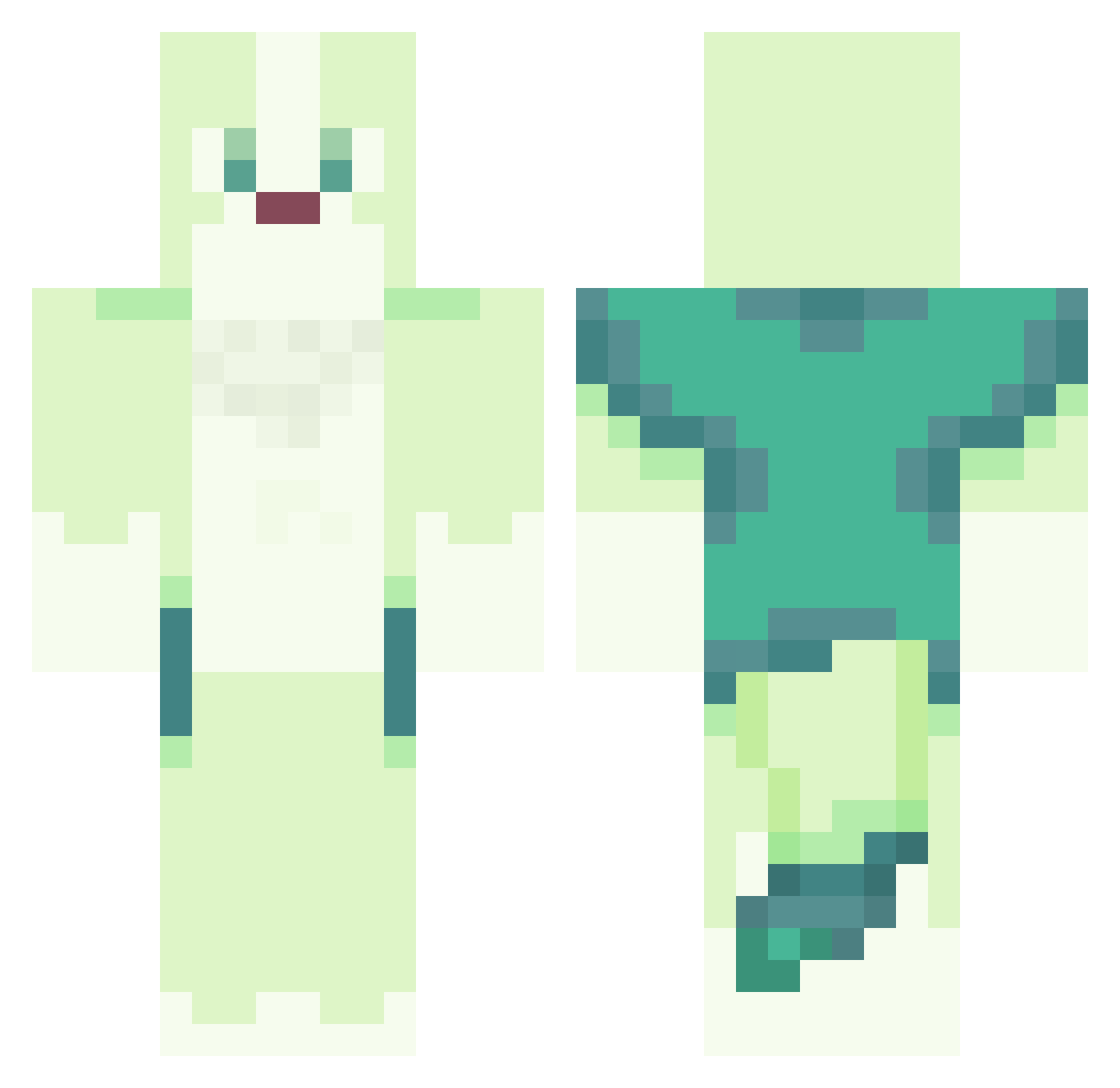 Andy_The_Roo Minecraft skin, front and back view