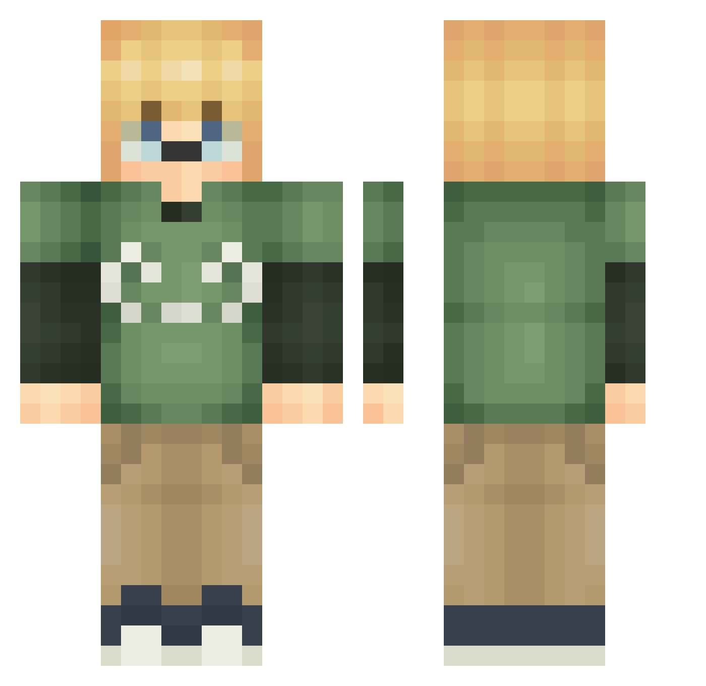 MartinDaniel09 Minecraft skin, front and back view