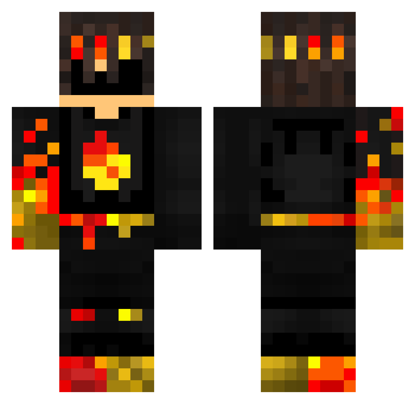 CigsAfterLove Minecraft skin, front and back view