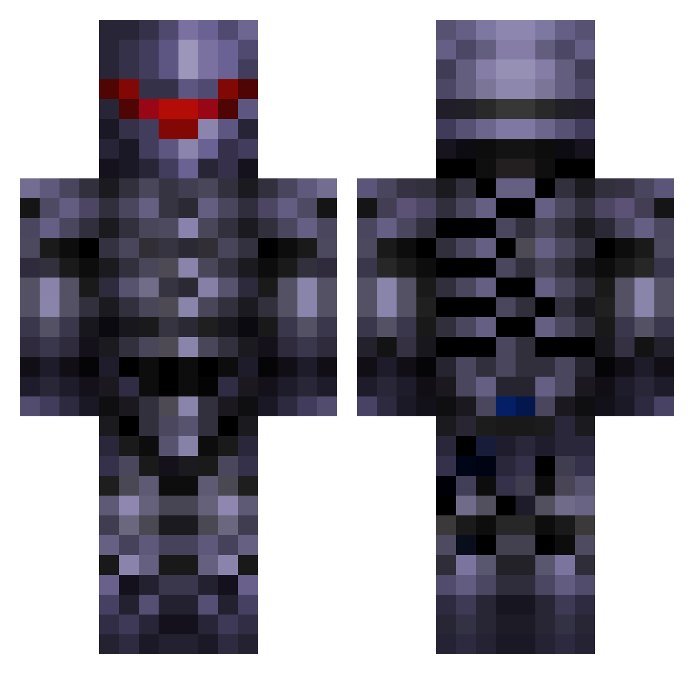 jouuhann Minecraft skin, front and back view