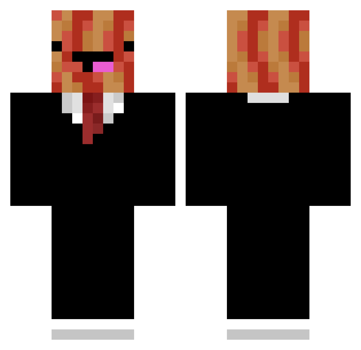 WilmerIsTheBest Minecraft skin, front and back view