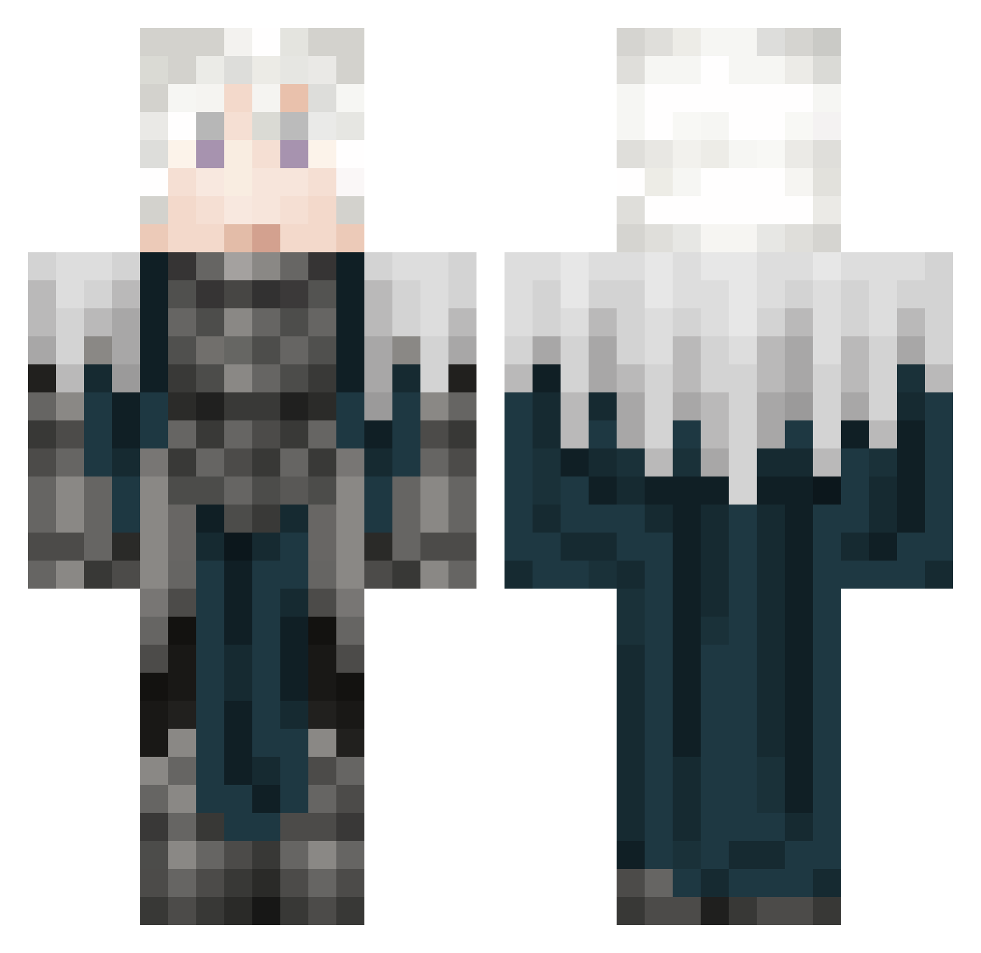 Wyrvun Minecraft skin, front and back view