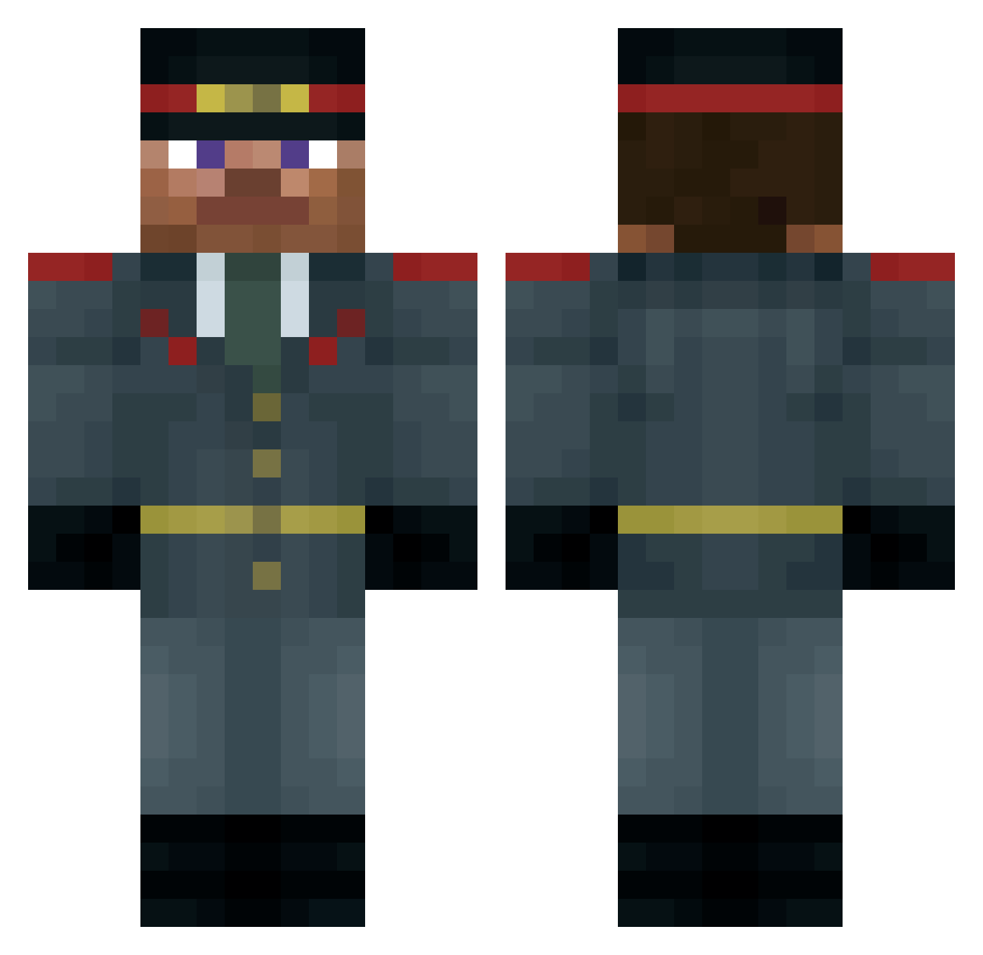 Jens_Verner09 Minecraft skin, front and back view