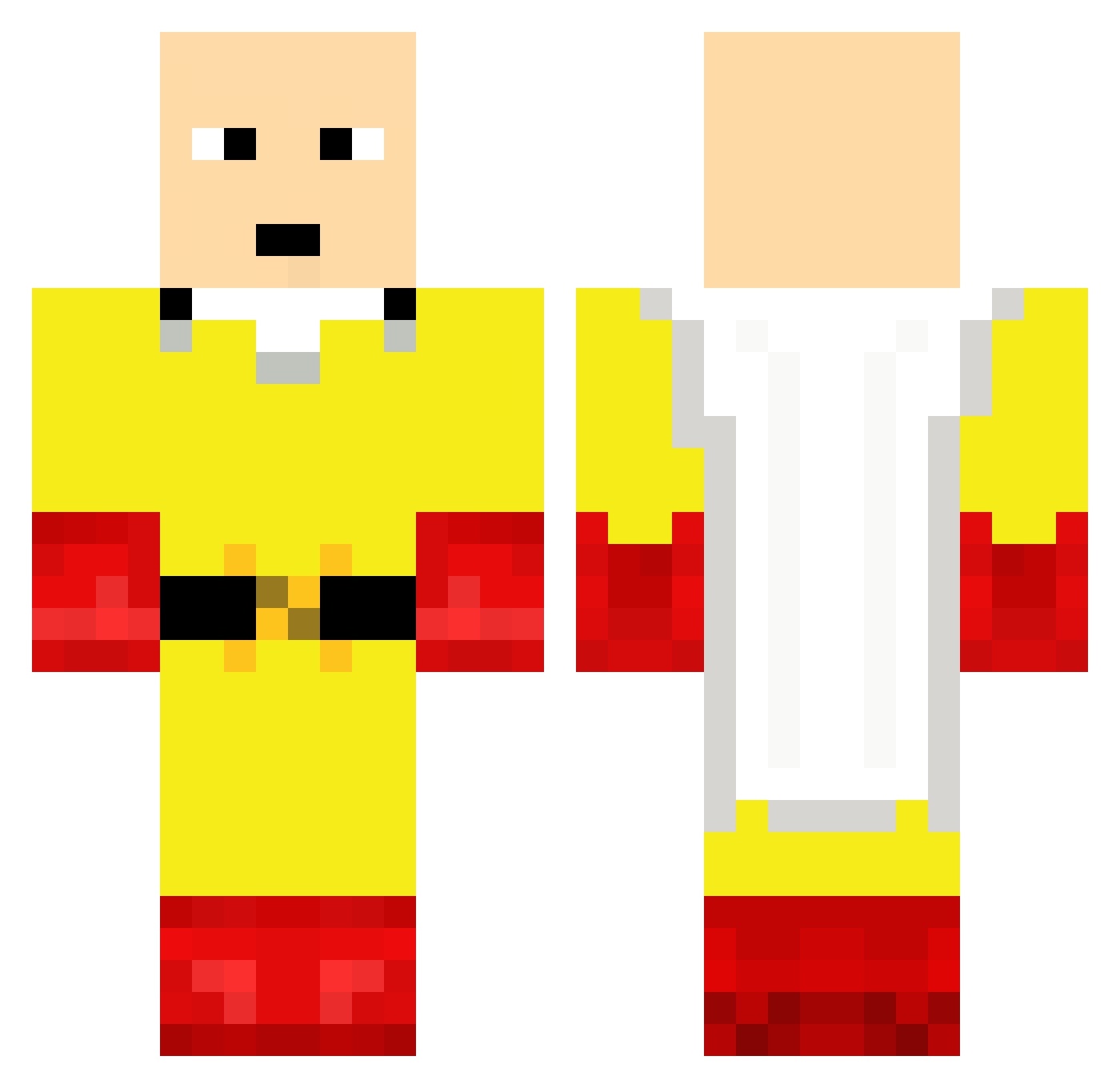 RTZ_Partice Minecraft skin, front and back view