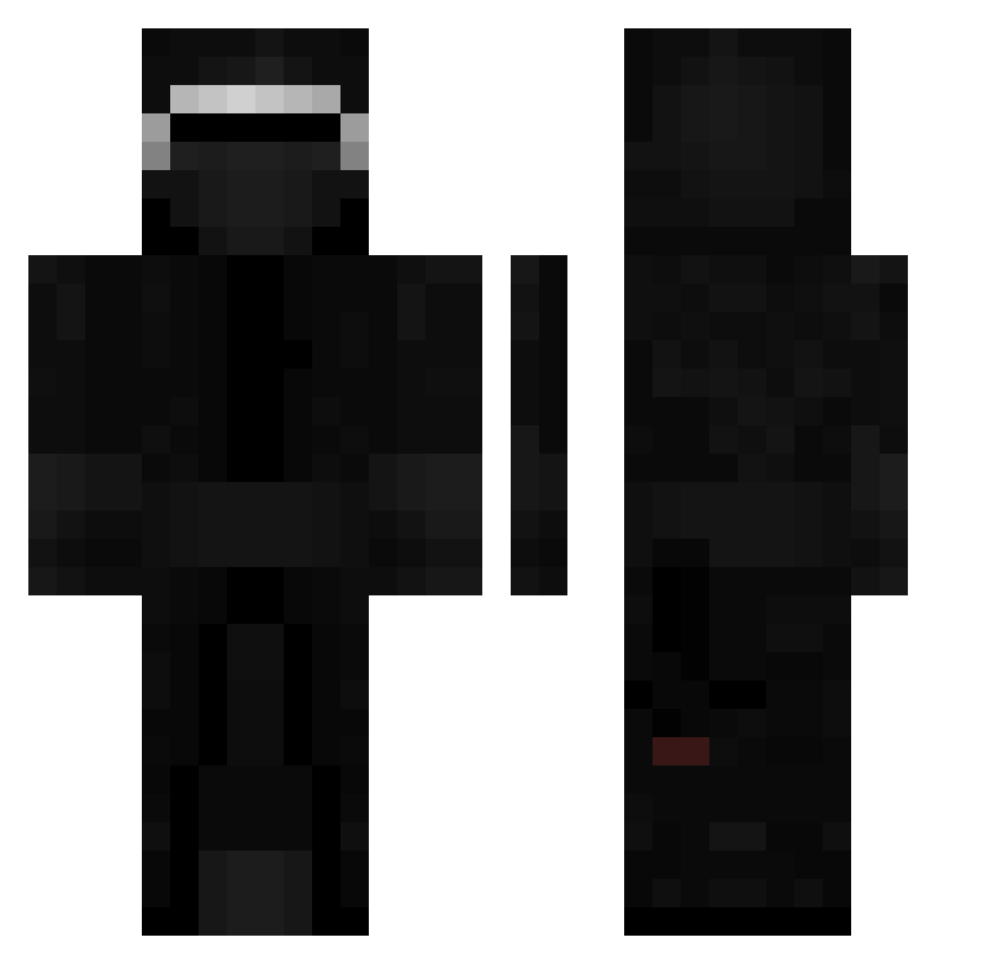 PrimoXVI Minecraft skin, front and back view