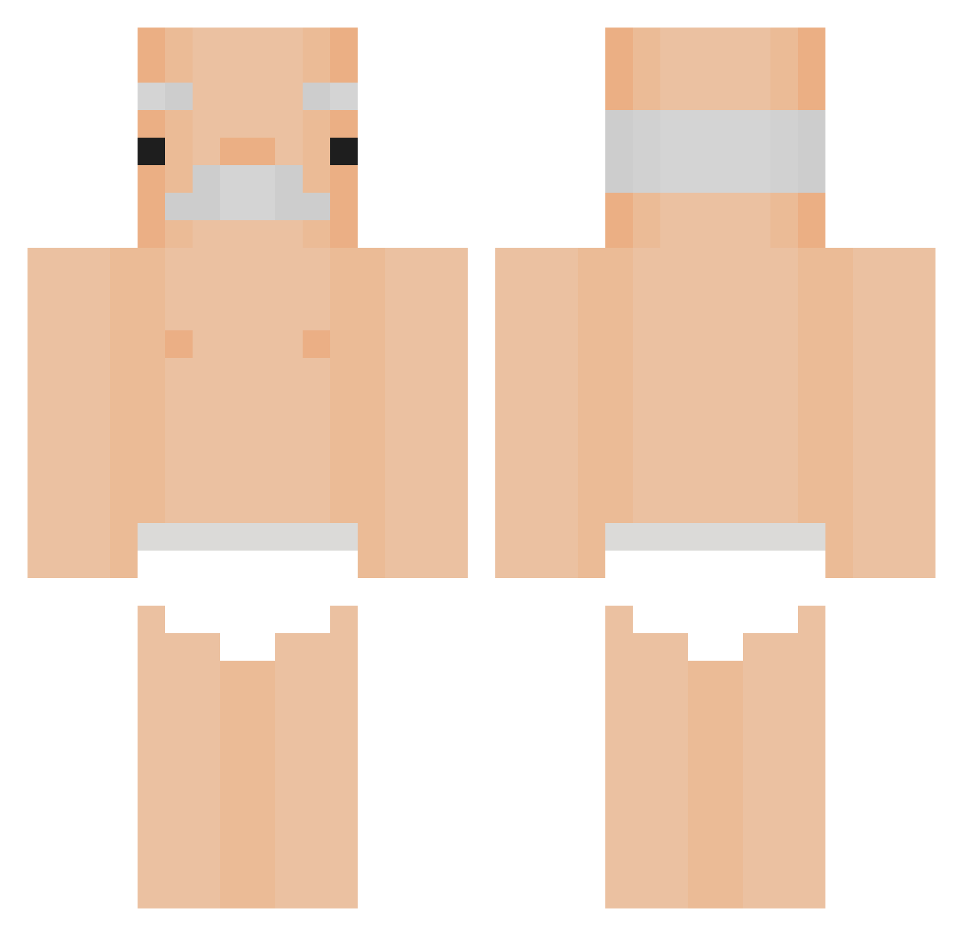 0alyssa4 Minecraft skin, front and back view