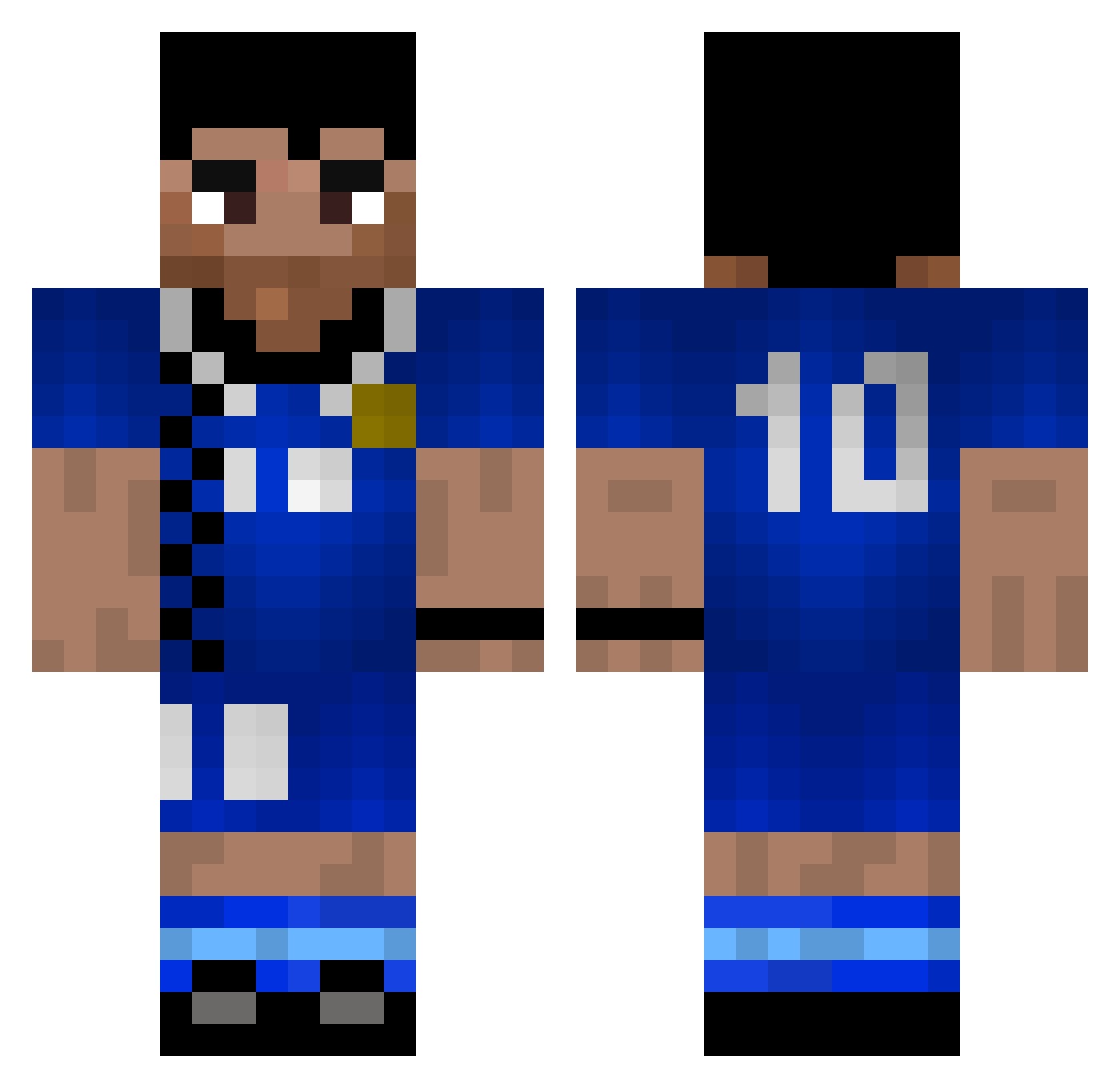 gonza_123 Minecraft skin, front and back view