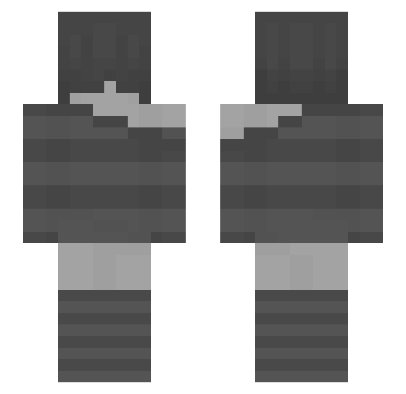 VeritasLunaris Minecraft skin, front and back view